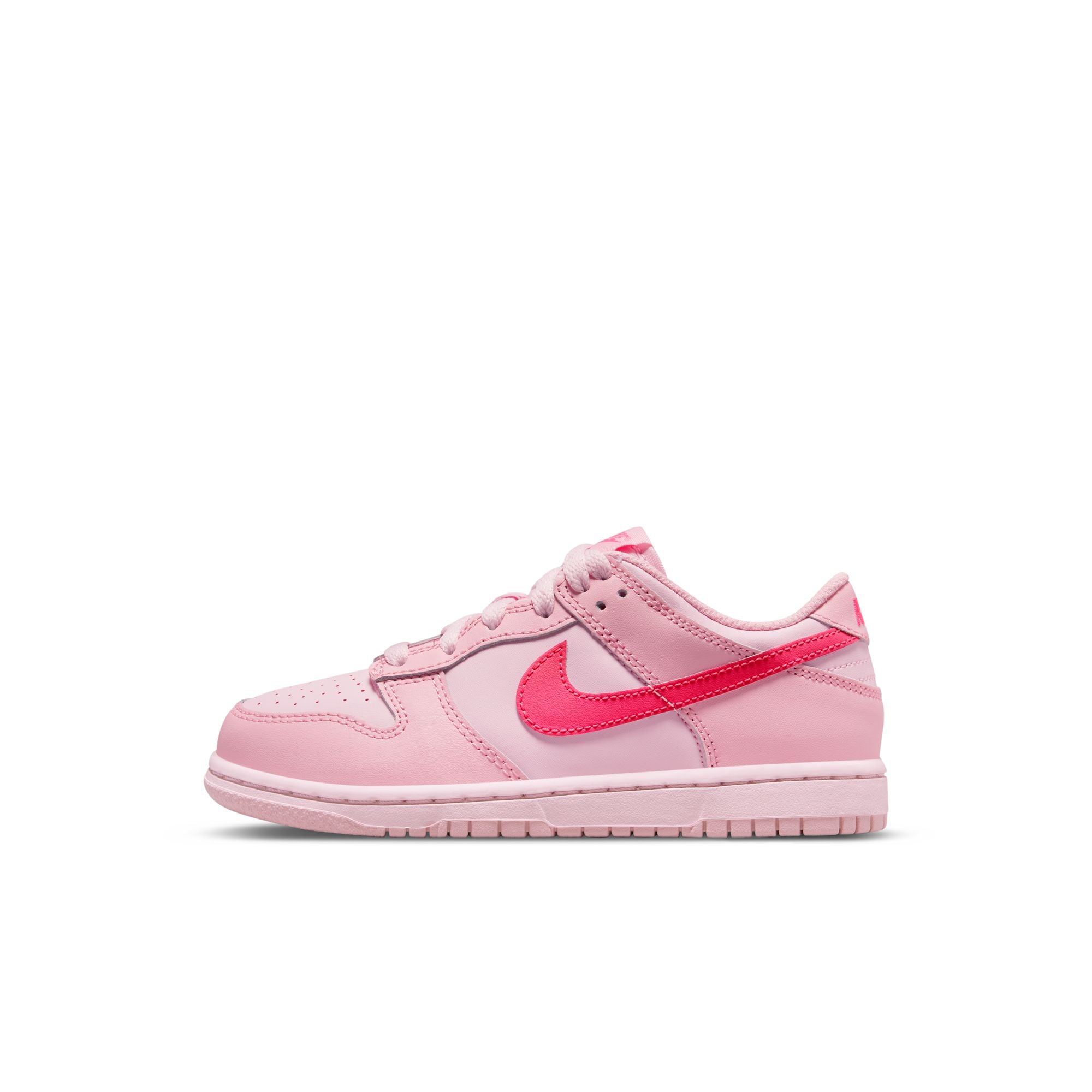 KIDS NIKE DUNK LOW PS (MED SOFT PINK/PINK FOAM/HYPER PINK)