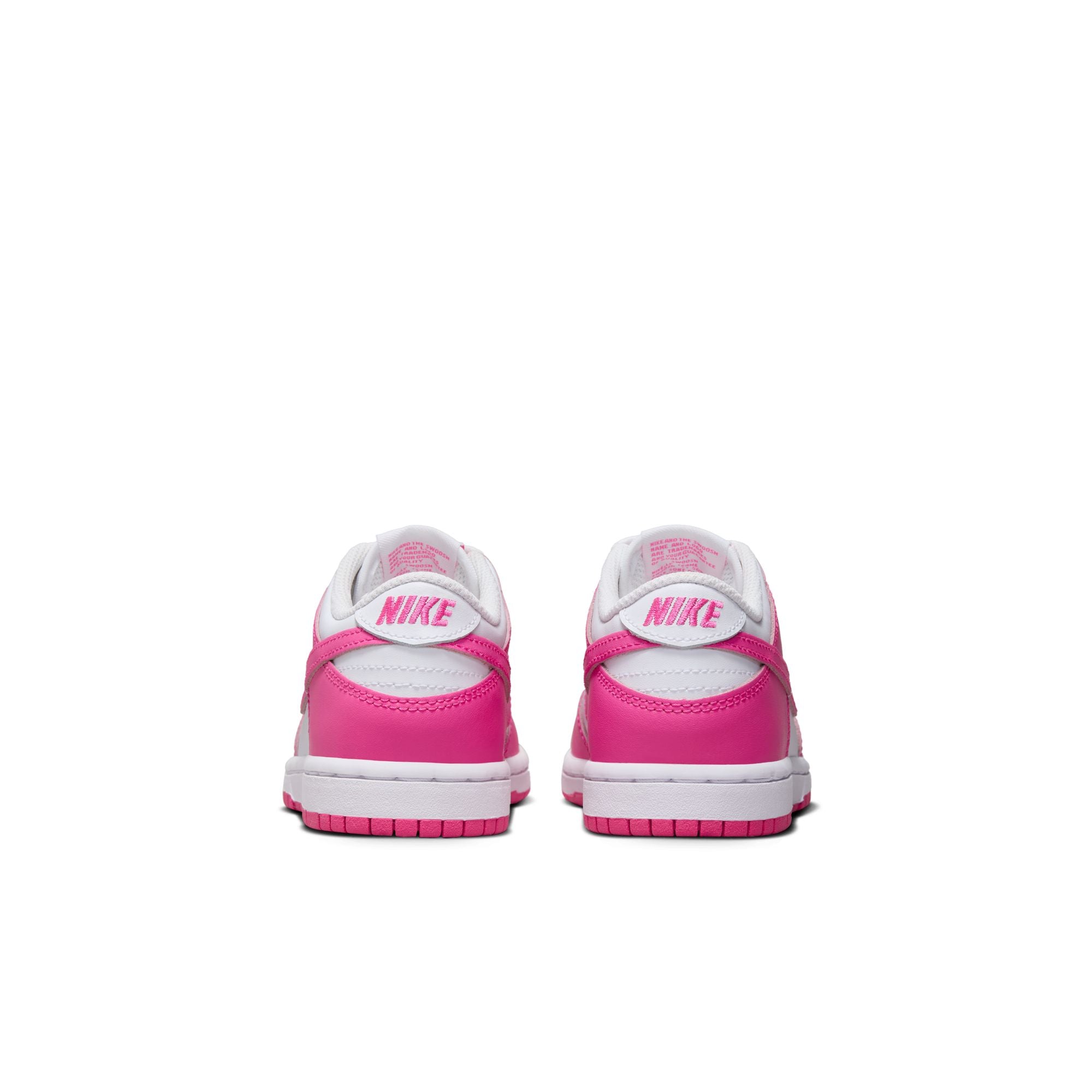 KIDS NIKE DUNK LOW PS (WHITE/LASER FUCHSIA)