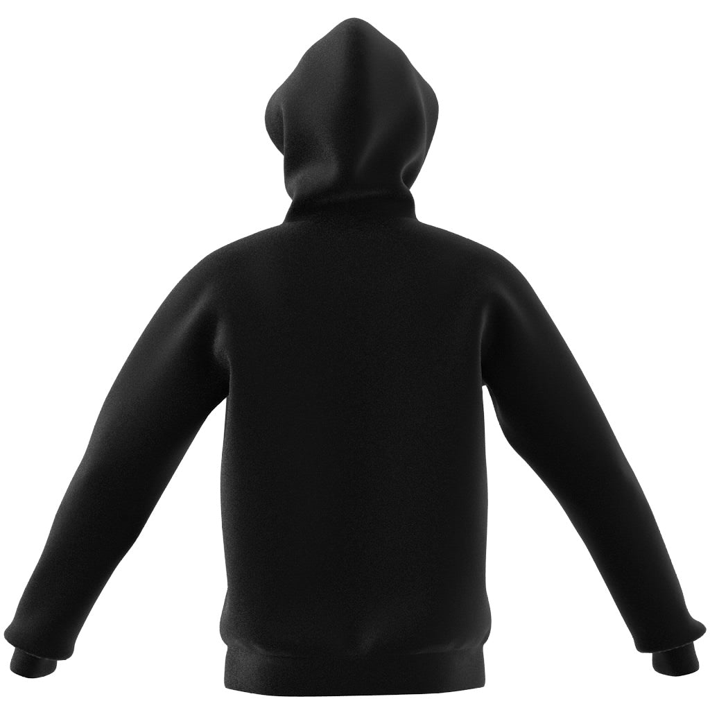 MENS ADIDAS TREFOIL ESSENTIALS FULL-ZIP HOODIE (BLACK/WHITE)