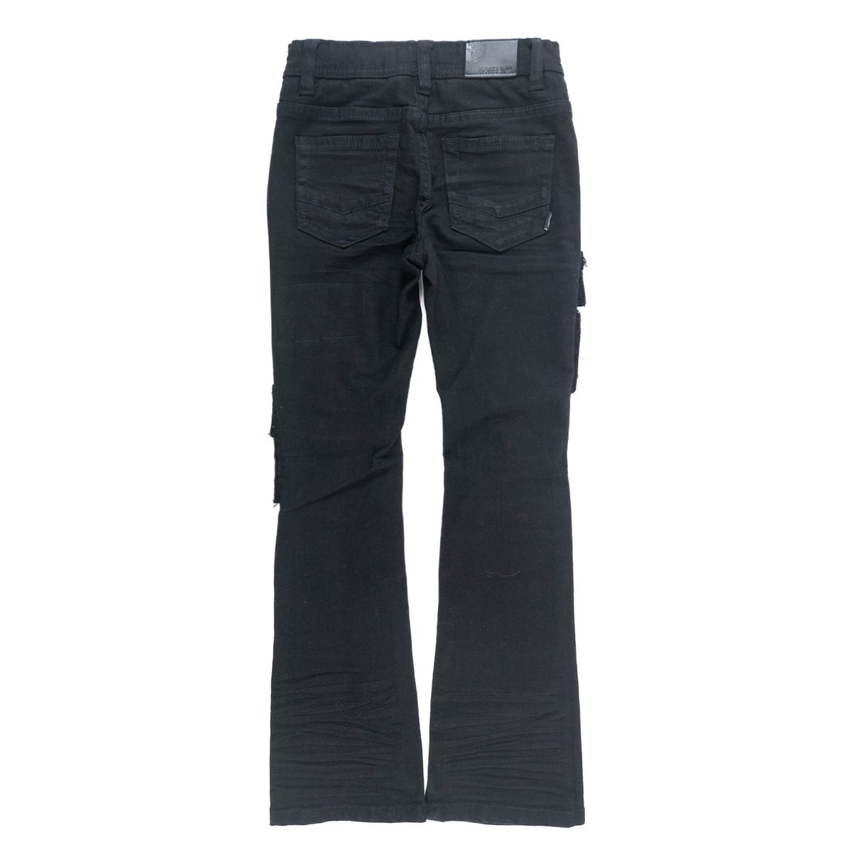 KIDS MAKOBI CESARE STACKED JEAN (BLACK/BLACK)