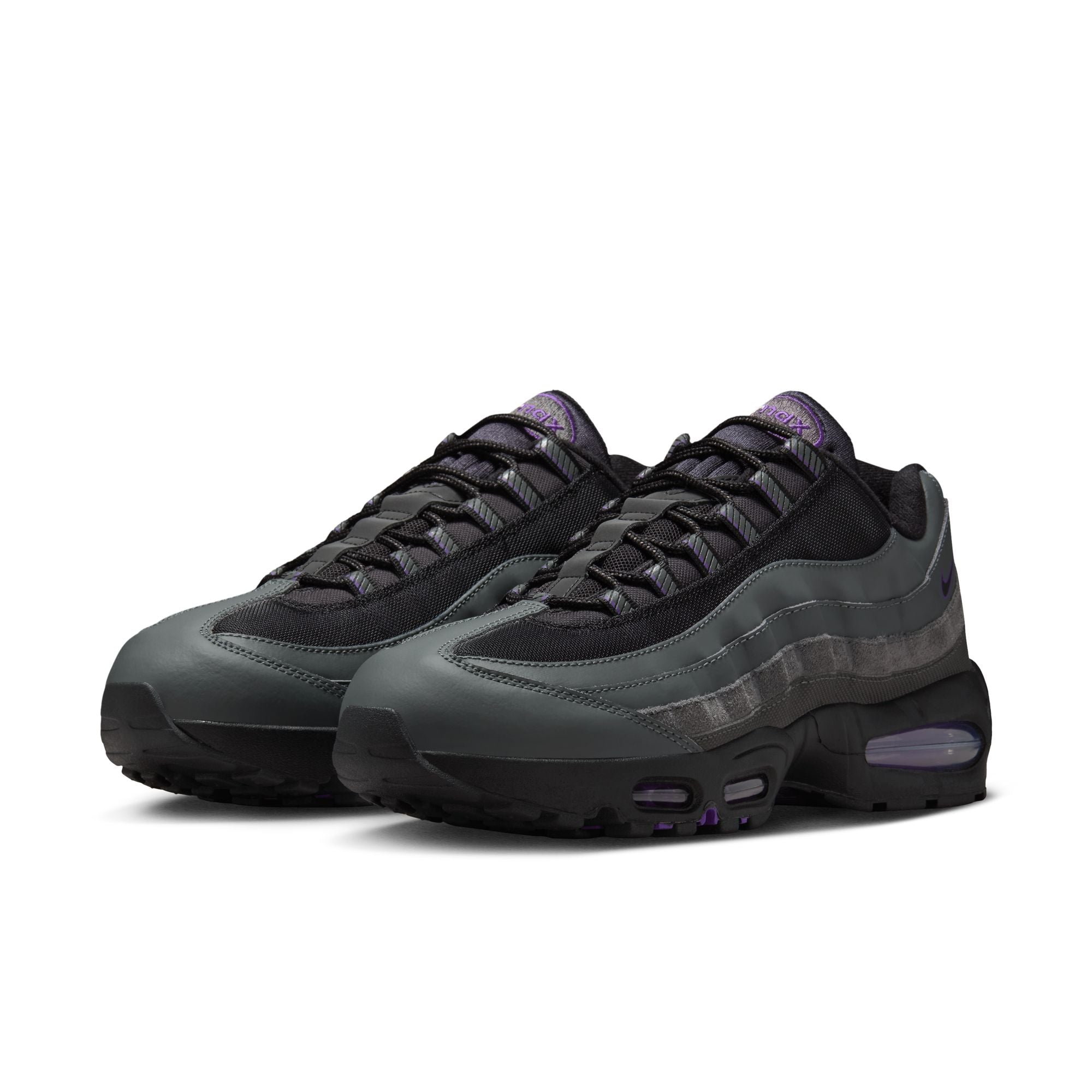 MENS NIKE AIR MAX 95 BIG BUBBLE (IRON GREY/BLACK/WILD GRAPE/WHITE)