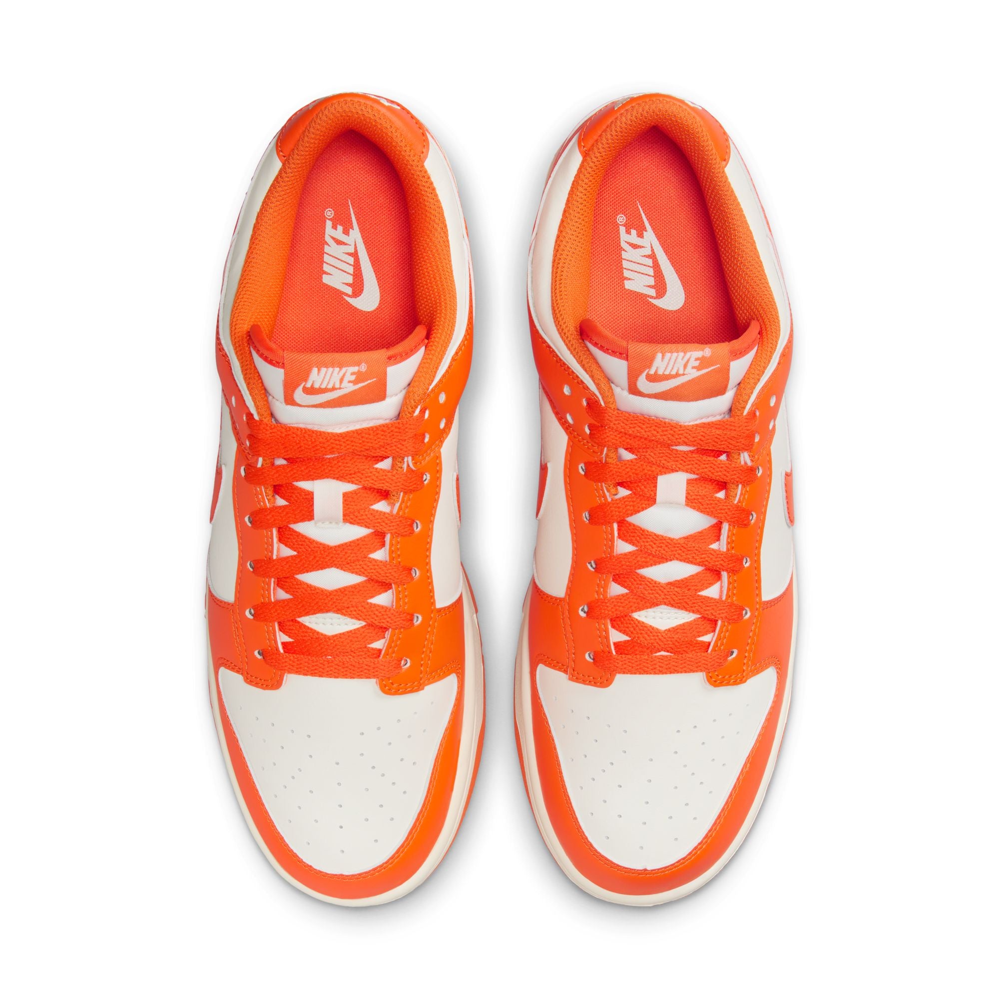 MENS NIKE DUNK LOW RETRO (PALE IVORY/SAFETY ORANGE)