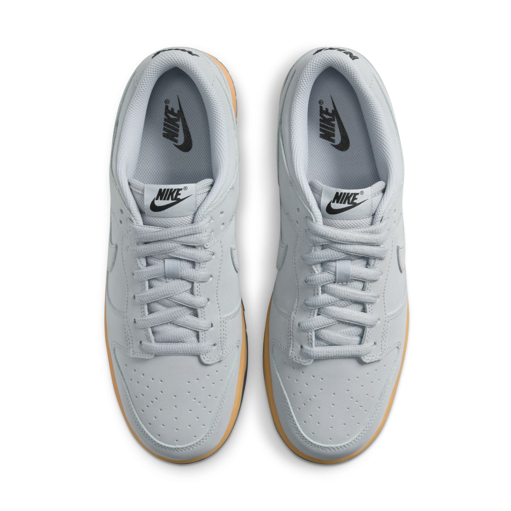 MENS NIKE DUNK LOW RETRO SE (WOLF GREY/GUM YELLOW/BLACK)