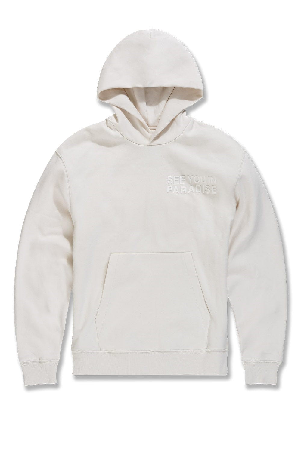 MENS JORDAN CRAIG PARADISE TONAL PULLOVER HOODIE (BONE)