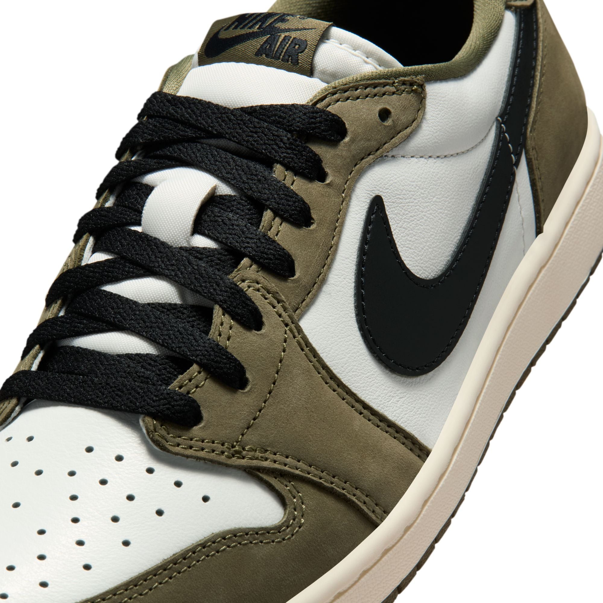 MENS AIR JORDAN 1 RETRO LOW OG (MEDIUM OLIVE)