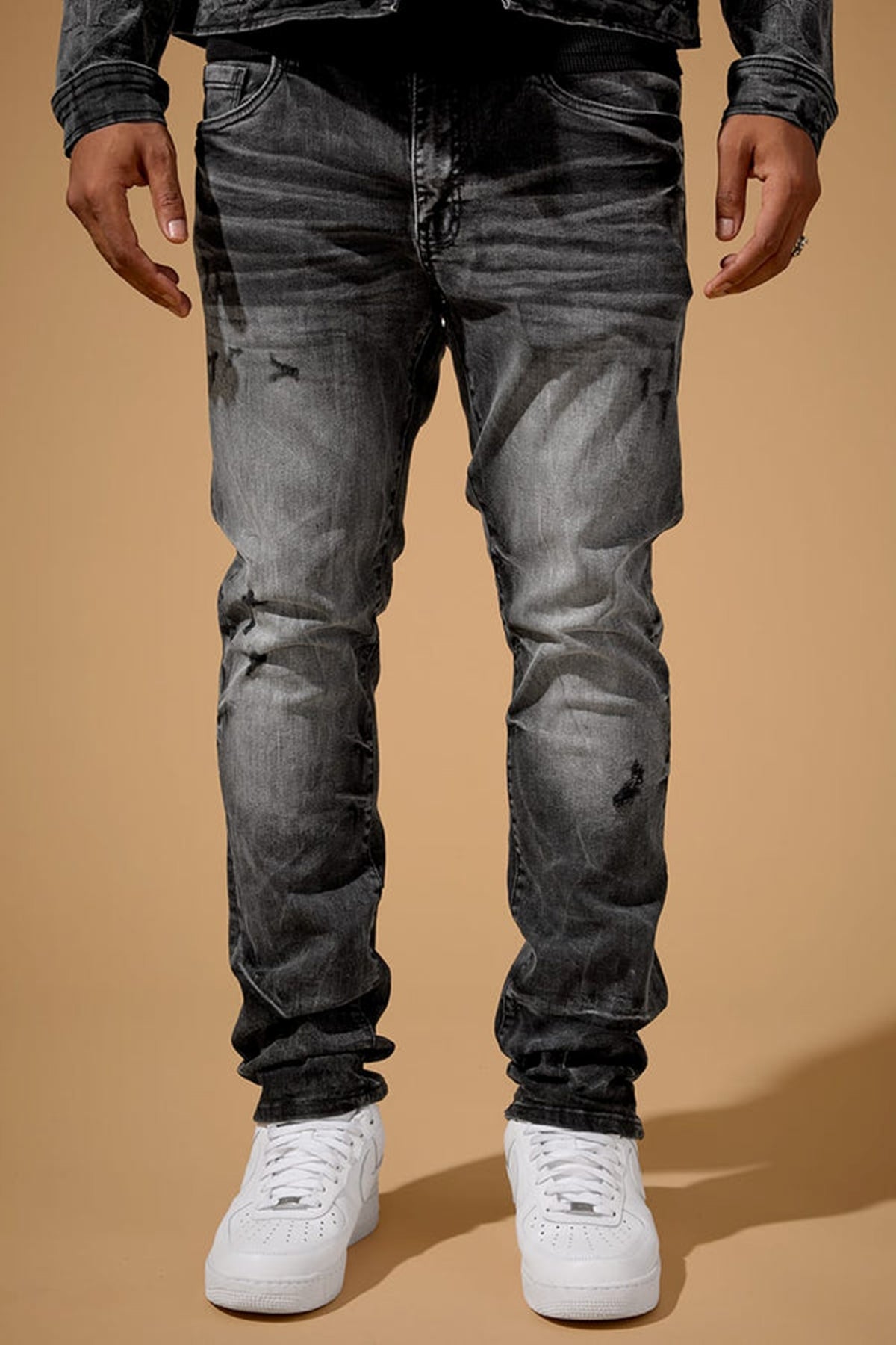 MENS JORDAN CRAIG COLLINS FIT FOUNDRY DENIM (BLACK ICE)