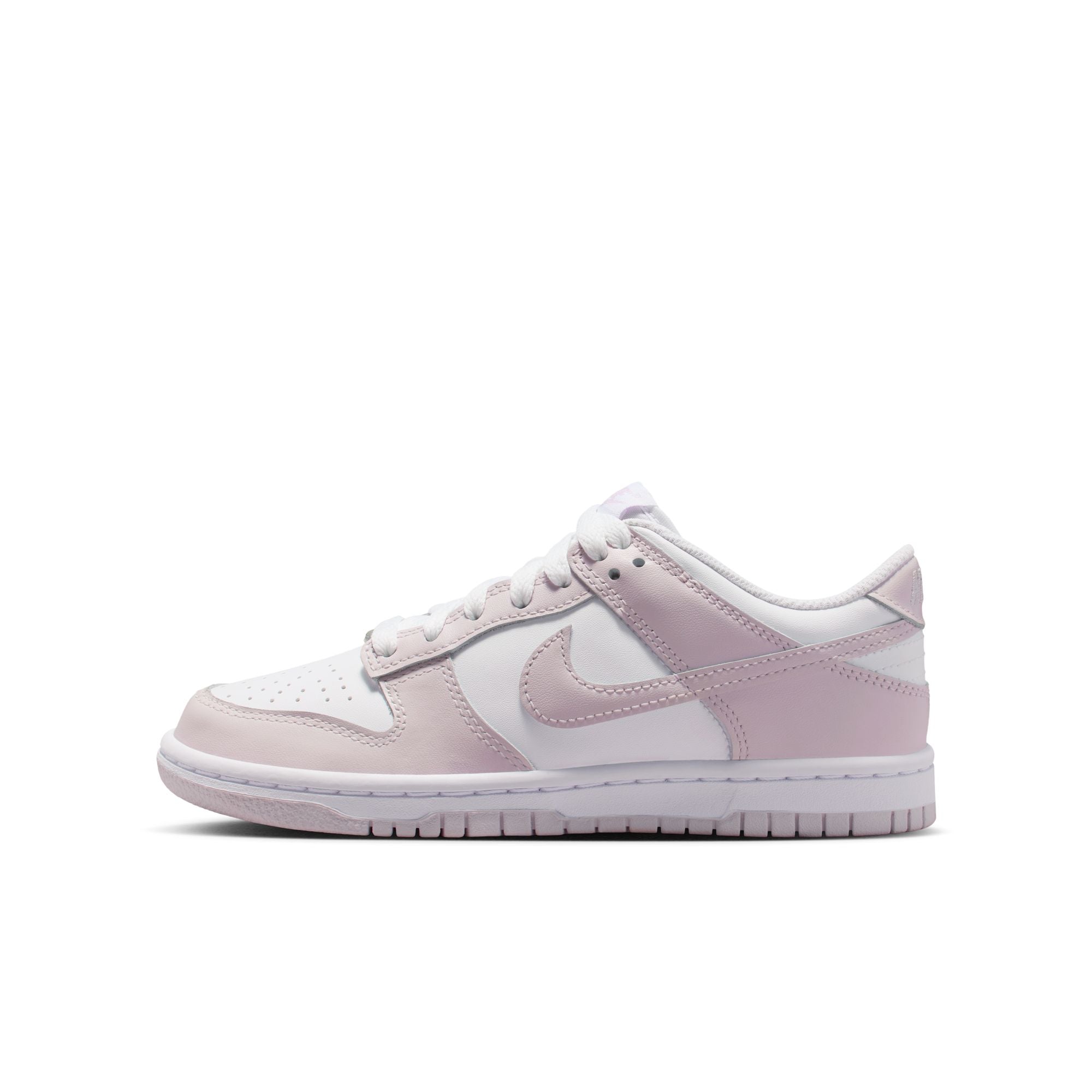 KIDS NIKE DUNK LOW GS (WHITE/LIGHT VIOLET)