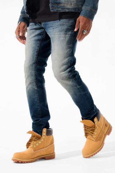 MENS JORDAN CRAIG COLLINS FIT MEADOWLANDS PURE DENIM (DESERT BLUE)