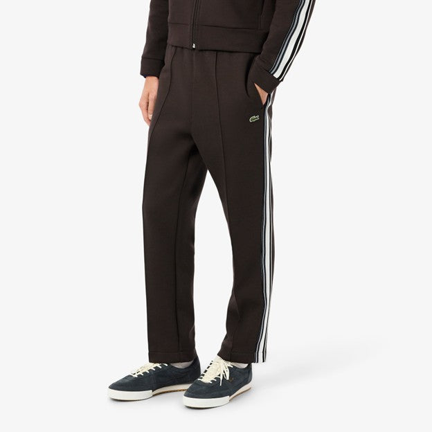 MENS LACOSTE MADE IN FRANCE ZIP-UP SWEATSUIT (BROWN)