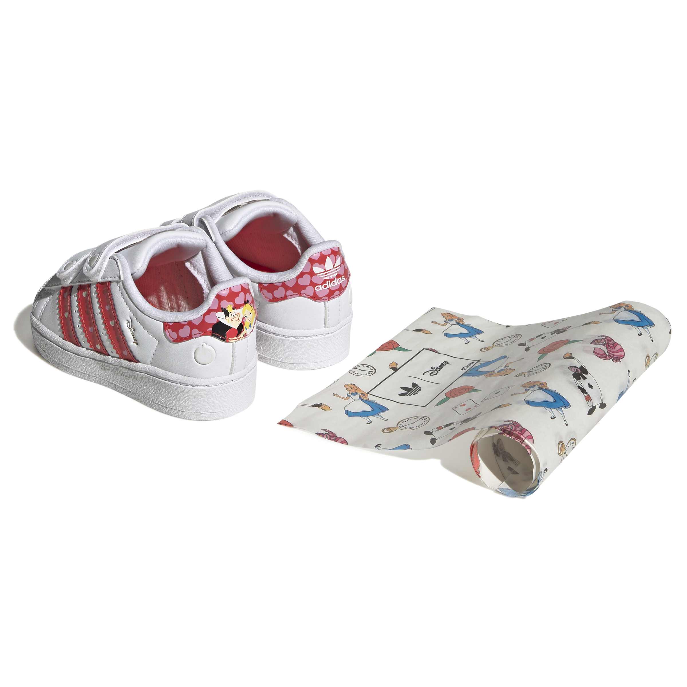 KIDS ADIDAS DISNEY SUPERSTAR LED LIGHTS COMFORT CLOSURE INF (CORE BLACK / BRIGHT RED / CLOUD WHITE)
