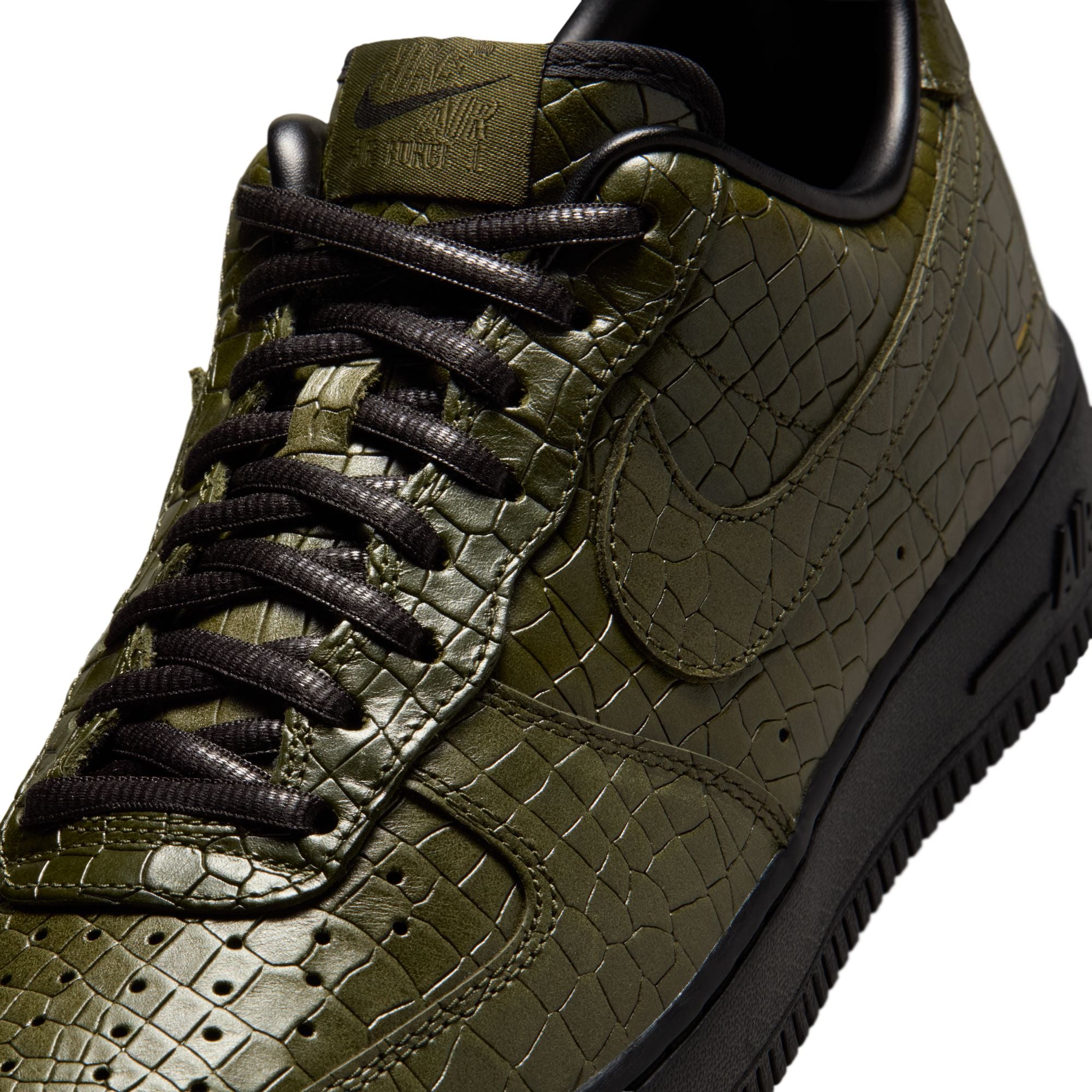 MENS NIKE AIR FORCE 1 '07 PRM (CARGO KHAKI CROC)