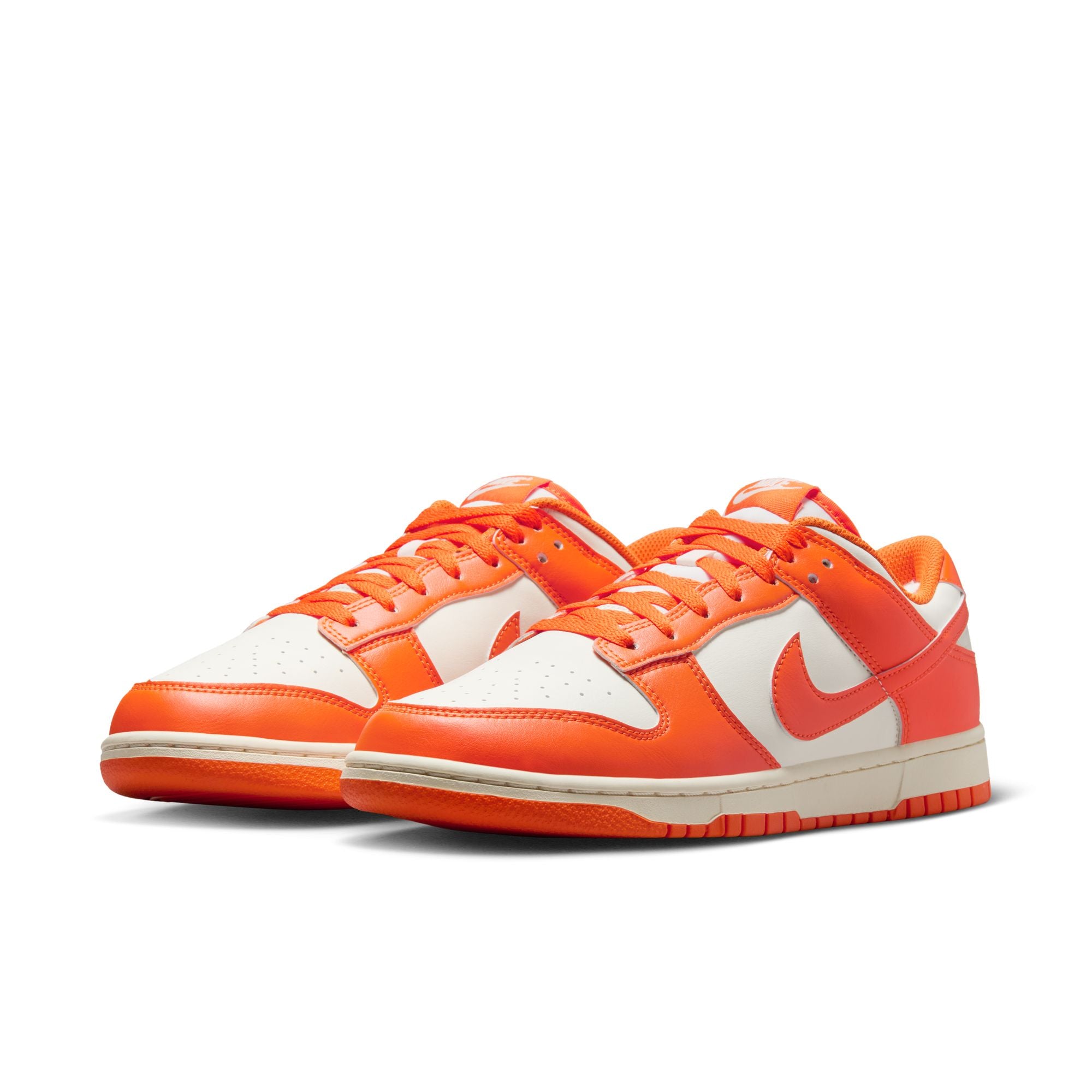 MENS NIKE DUNK LOW RETRO (PALE IVORY/SAFETY ORANGE)