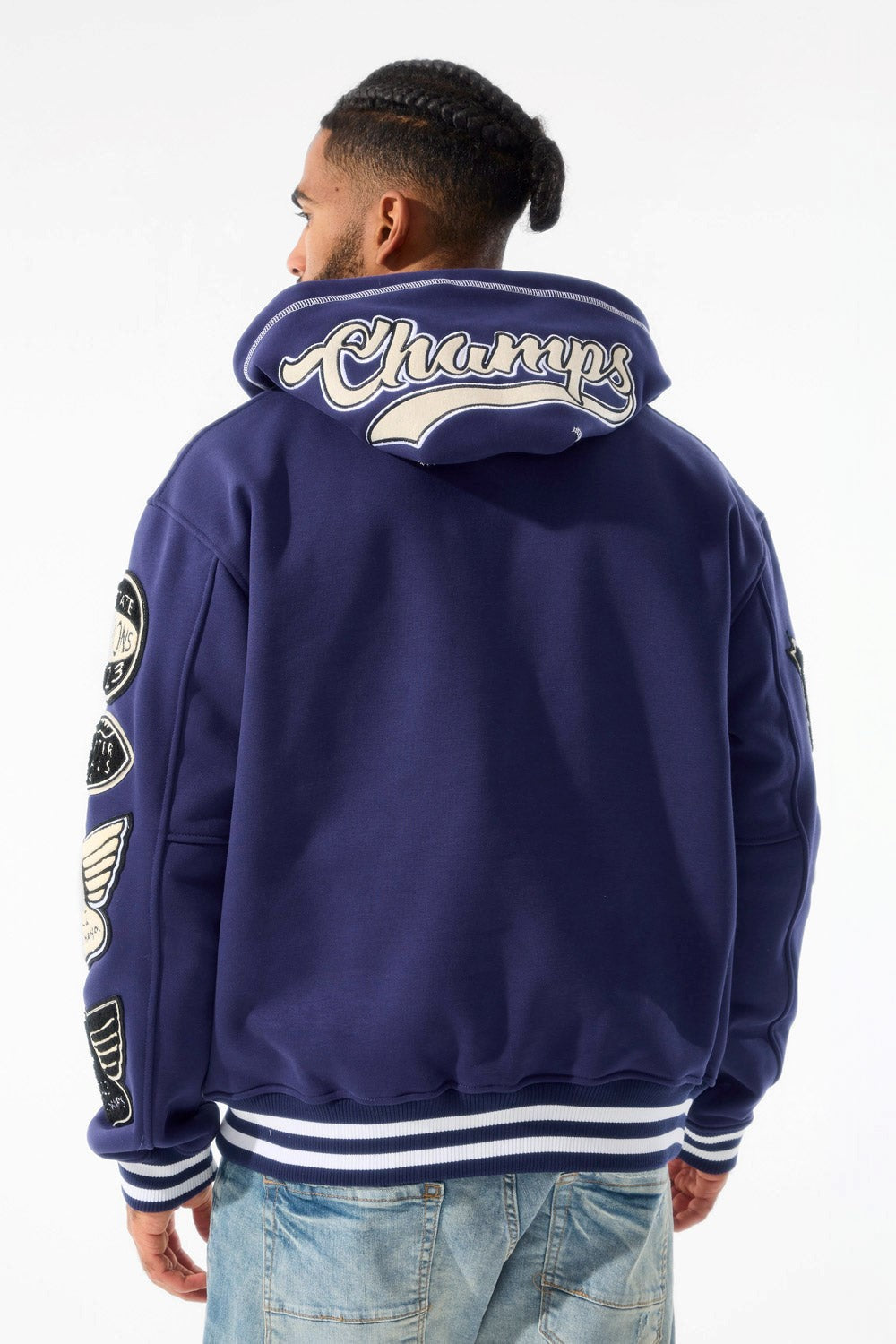 MENS JORDAN CRAIG STATE CHAMPS PULLOVER HOODIE (NAVY)