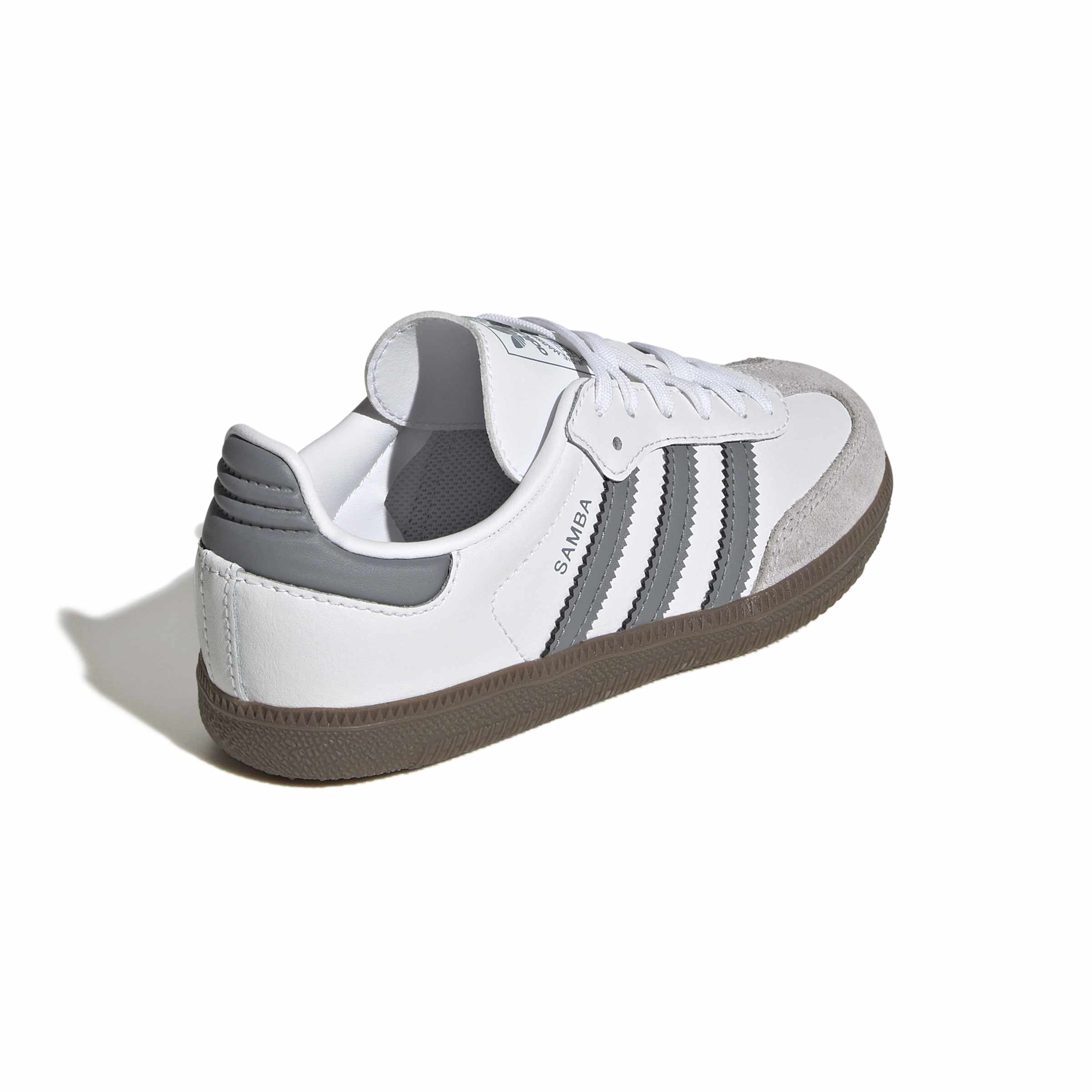 KIDS ADIDAS SAMBA C (WHITE/GREY/GUM)