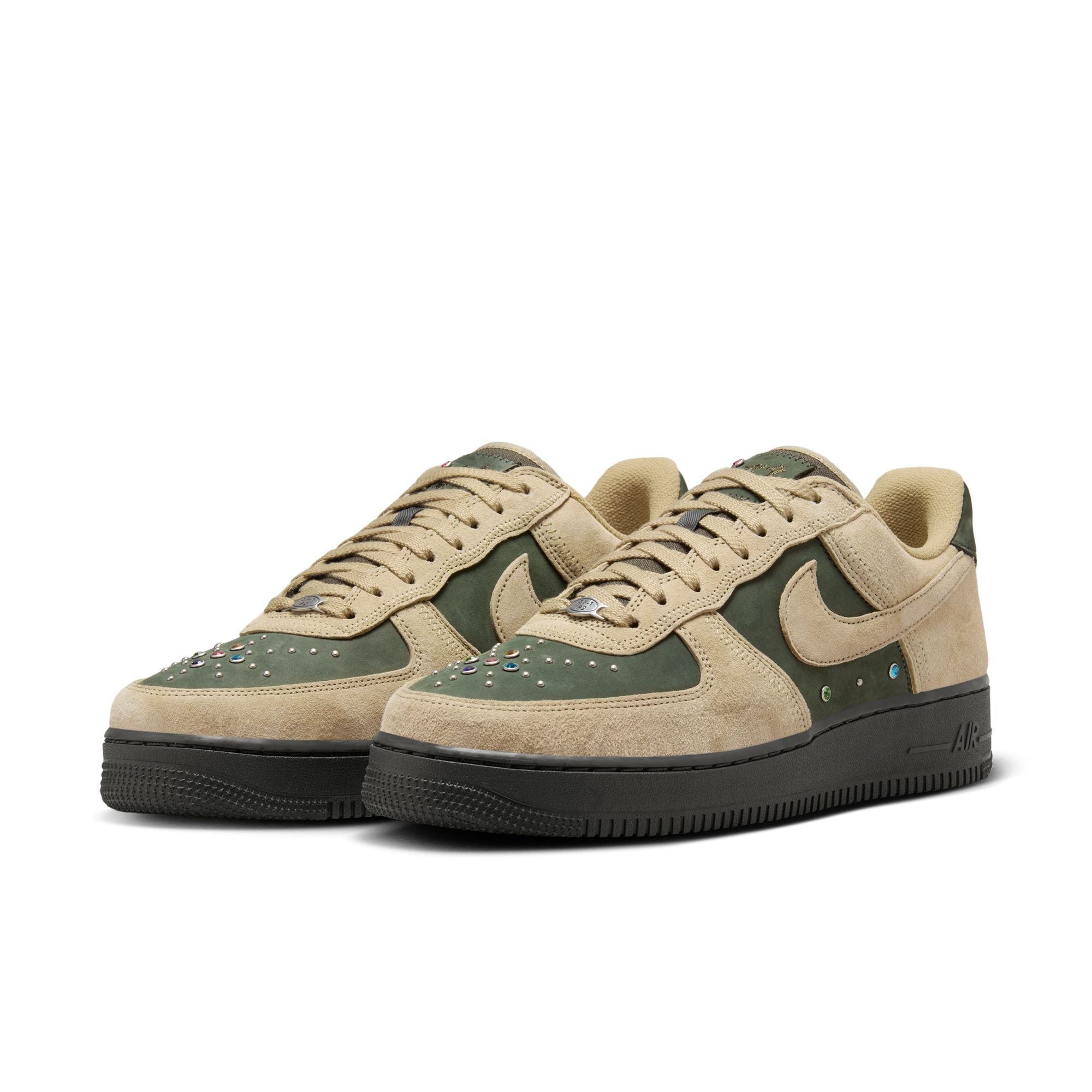 MENS NIKE AIR FORCE 1 RETRO (DARK ARMY/NEUTRAL OLIVE)