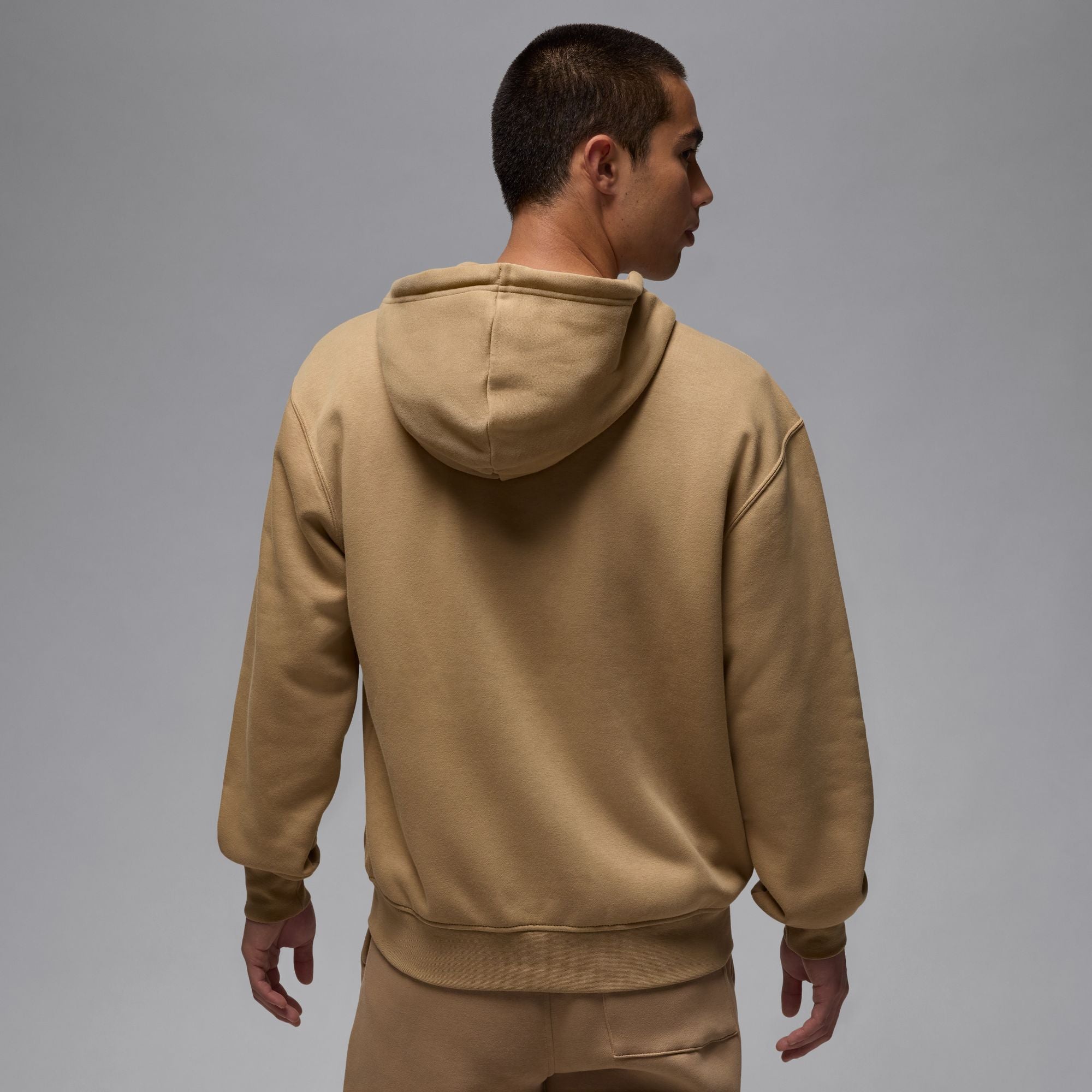 MENS JORDAN BROOKLYN FLEECE FULL-ZIP HOODIE (DESERT CAMO/WHITE)