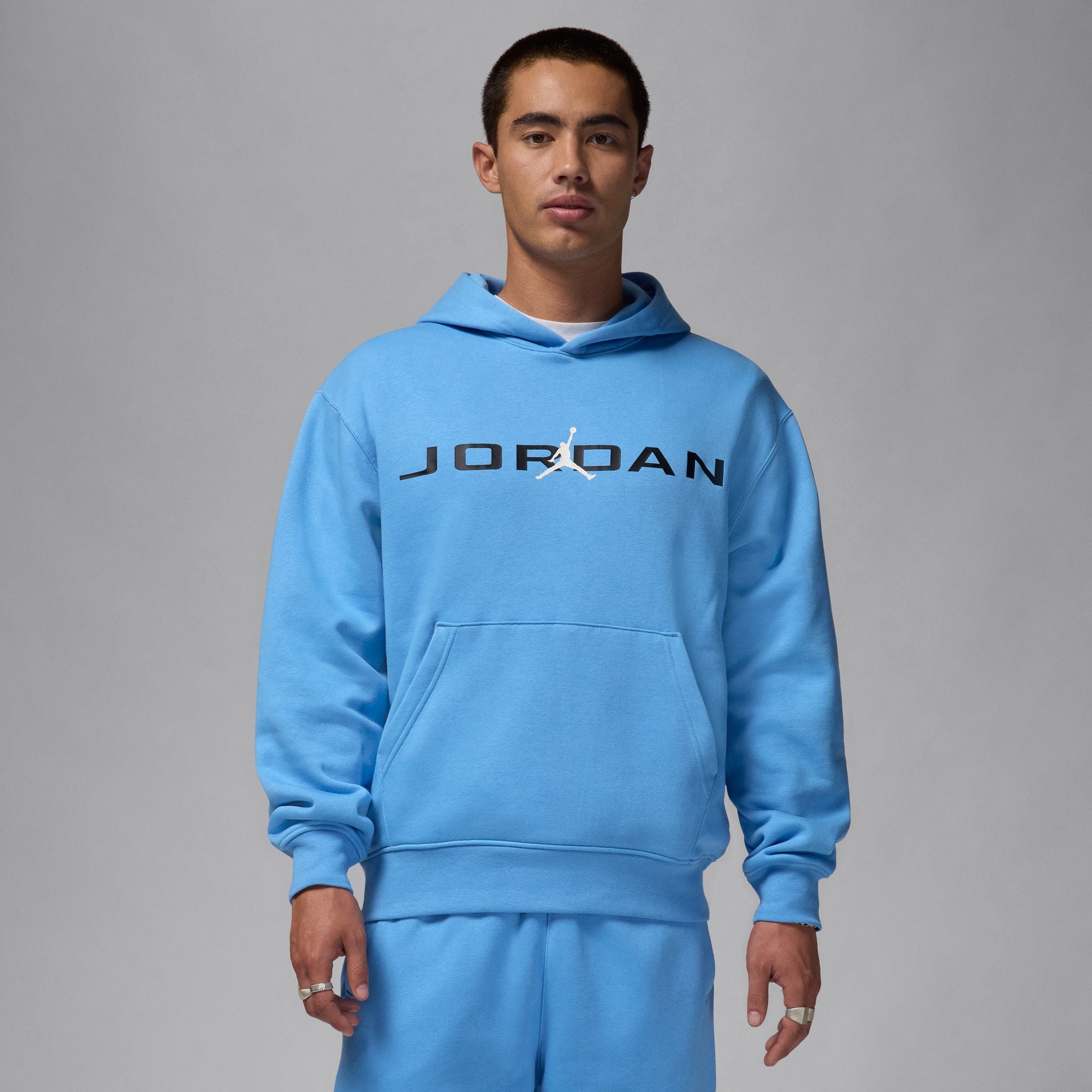 MENS JORDAN ESSENTIALS STRETCH HOODIE (LEGEND BLUE)