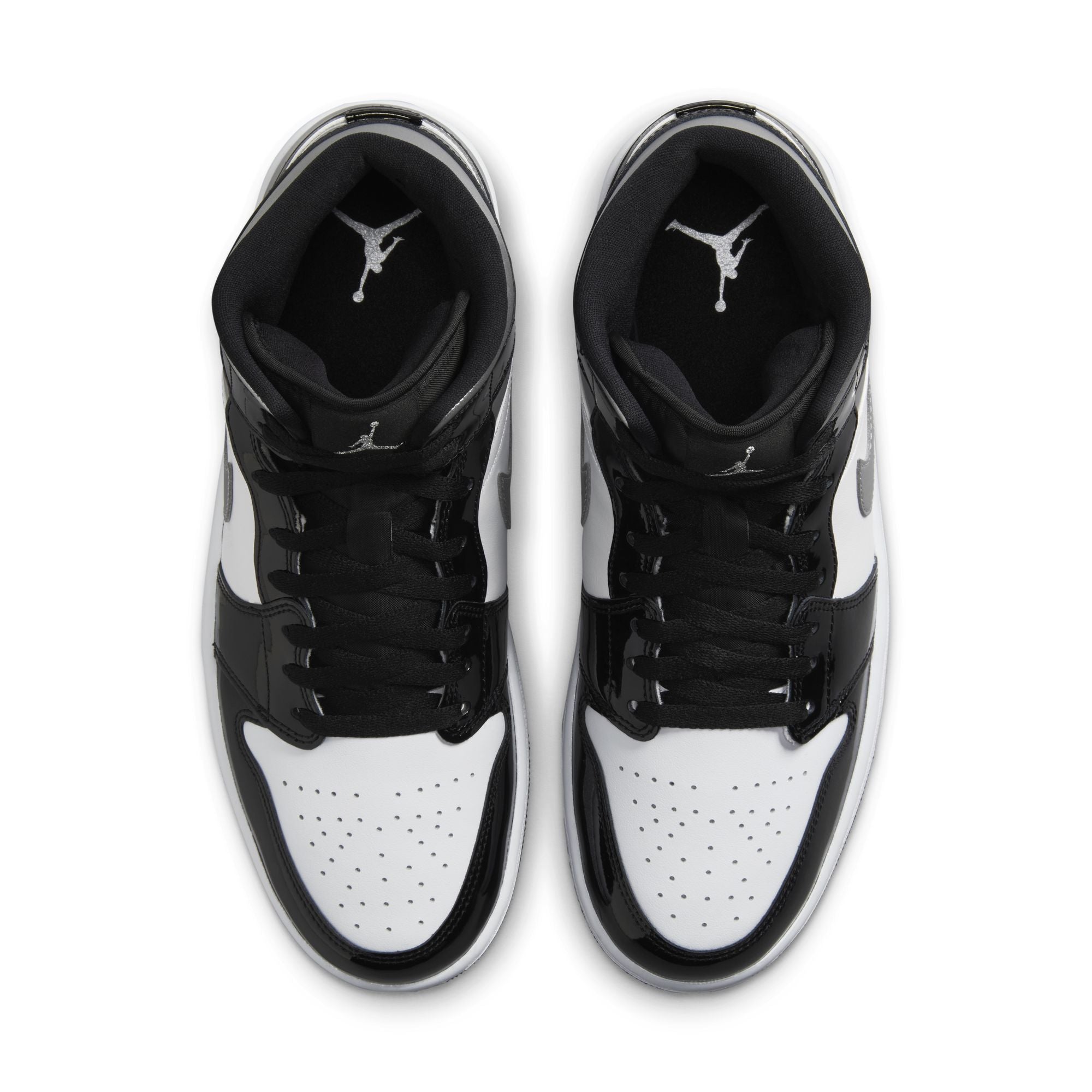 MENS AIR JORDAN 1 MID SE (BLACK PATENT)