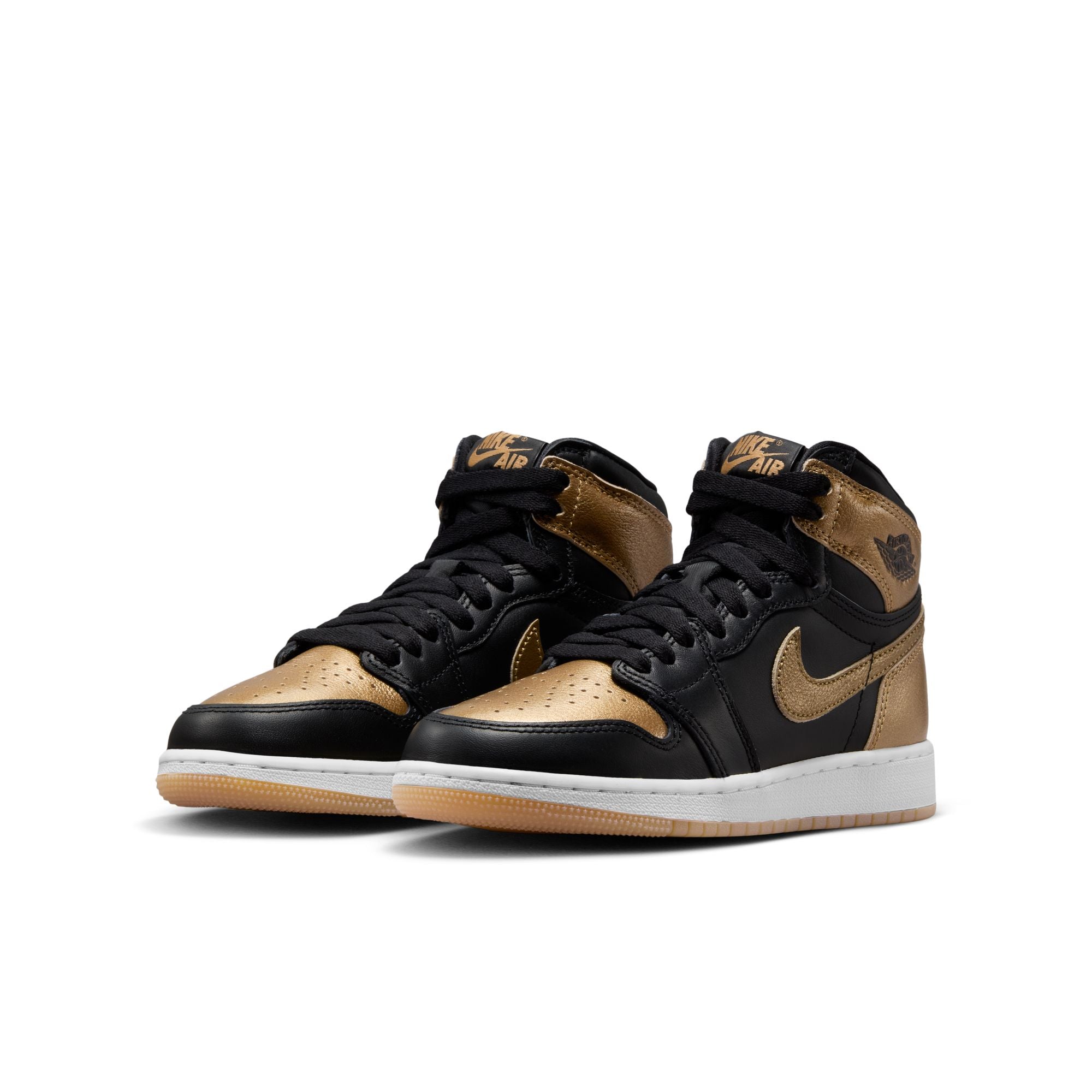 KIDS AIR JORDAN 1 RETRO HIGH OG GS (METALLIC GOLD)