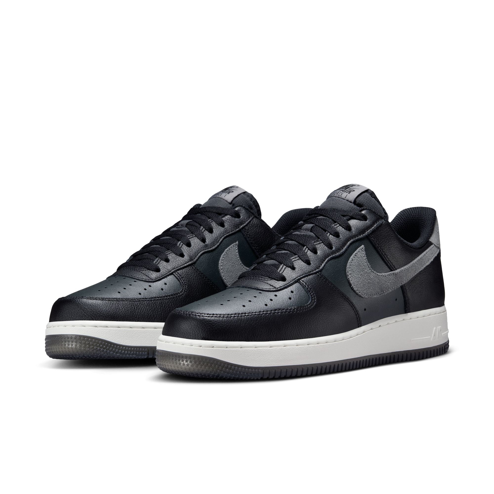 MENS NIKE AIR FORCE 1 '07 LV8 (BLACK/SMOKE GREY/DK SMOKE GREY)