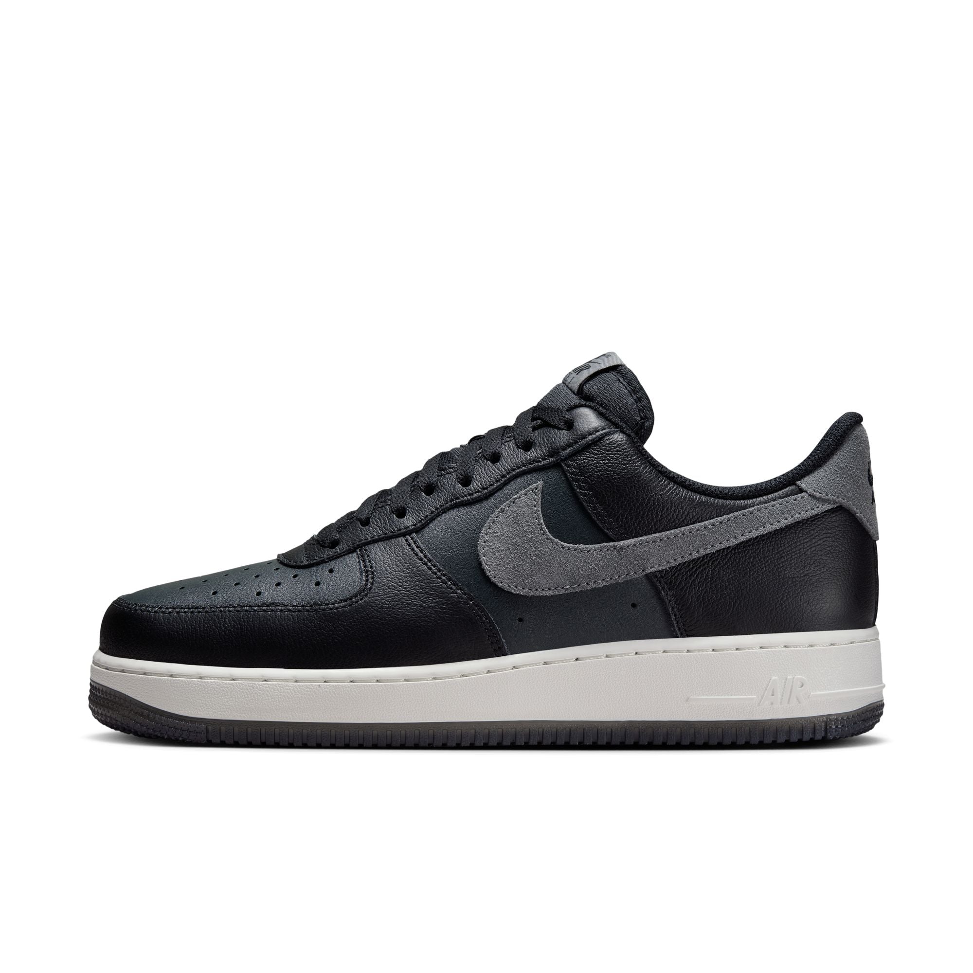 MENS NIKE AIR FORCE 1 '07 LV8 (BLACK/SMOKE GREY/DK SMOKE GREY)