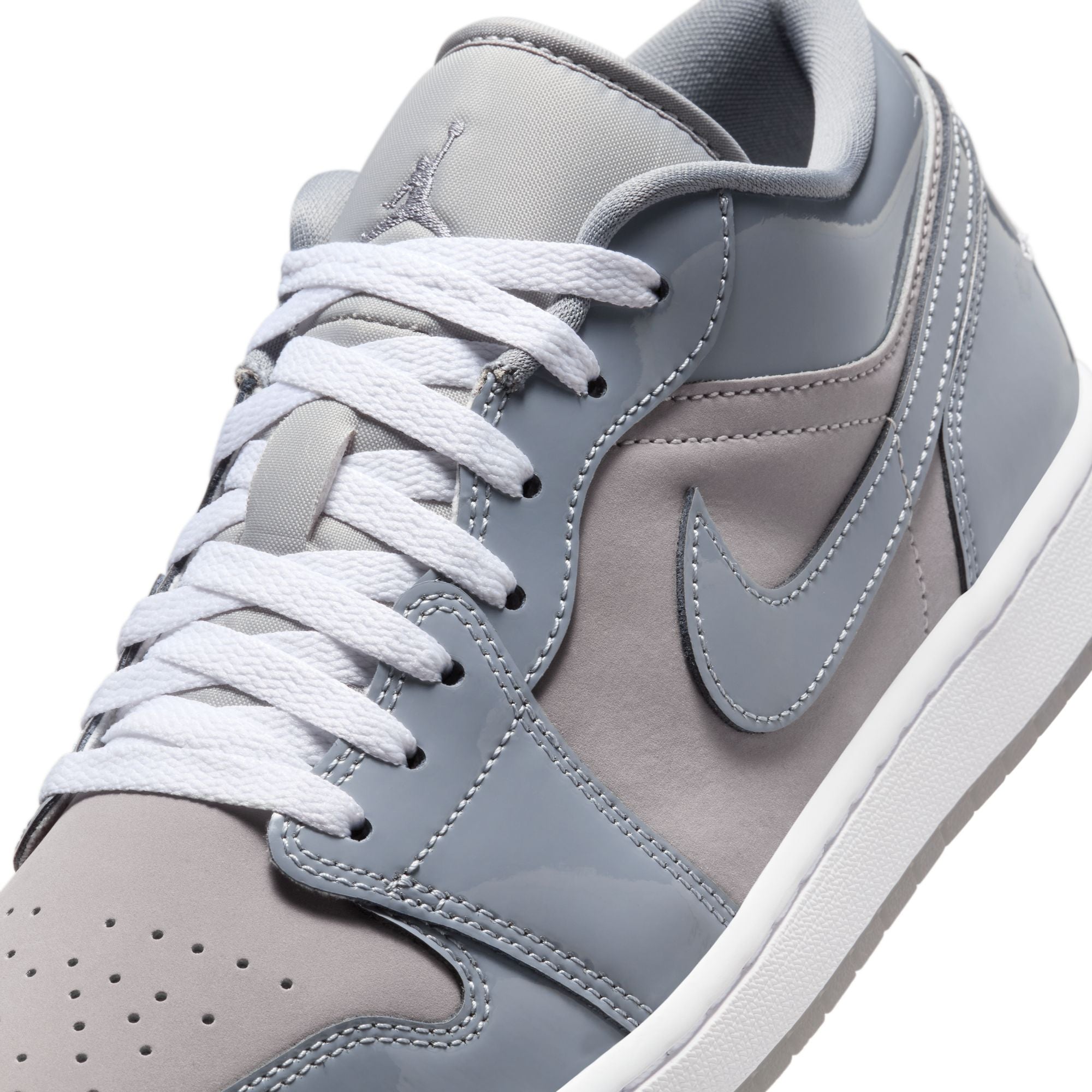 MENS AIR JORDAN 1 LOW SE (MEDIUM GREY/COOL GREY/WHITE)