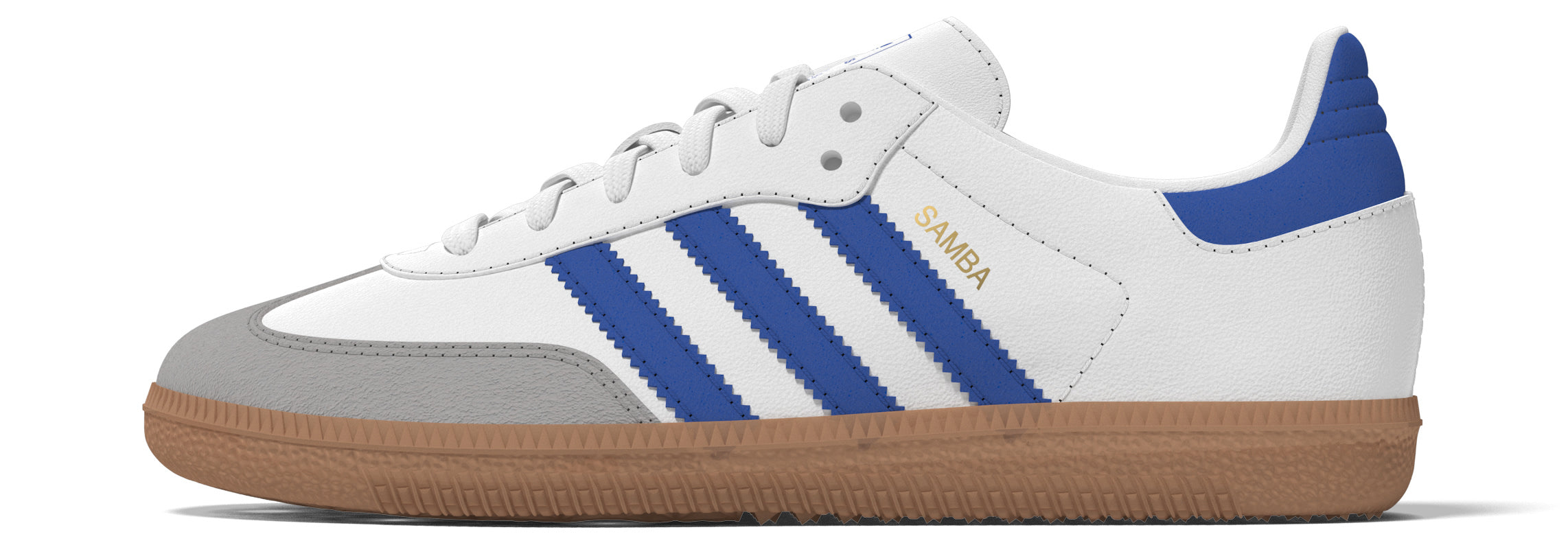 KIDS SAMBA OG C (CLOUD WHITE / BLUE / GUM)