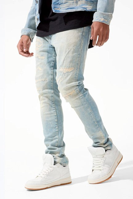 MENS JORDAN CRAIG SEAN FIT HUDSON DENIM (ANTIQUE)