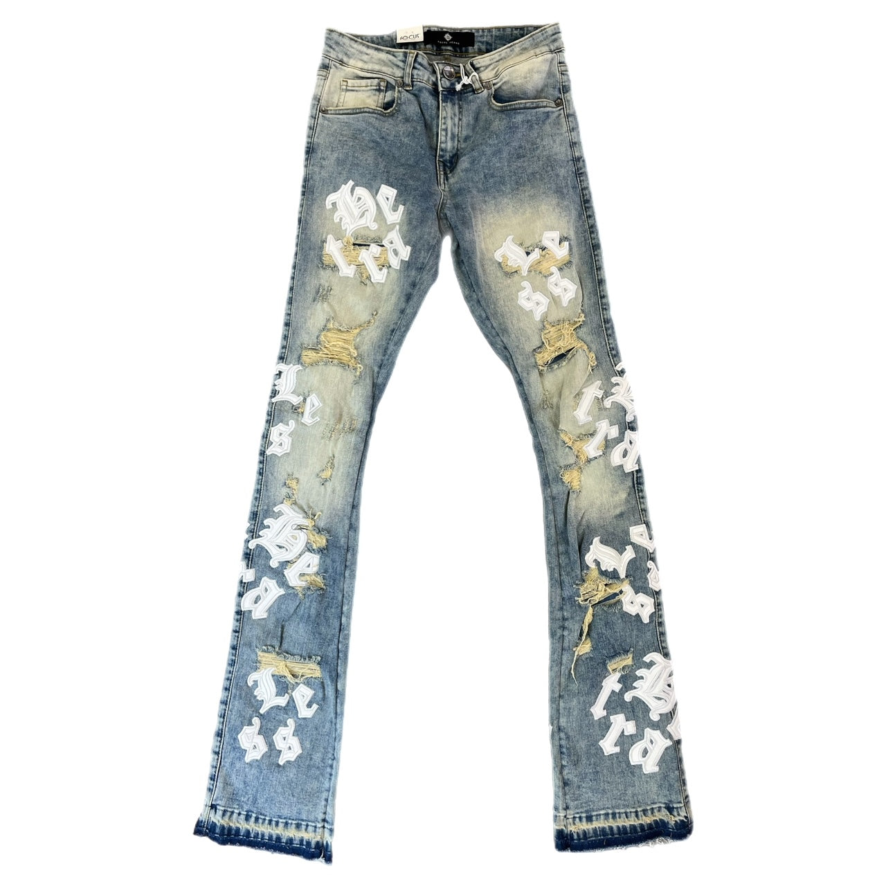 MENS FOCUS HEARTLESS A/O PU STACK JEAN (VINTAGE)