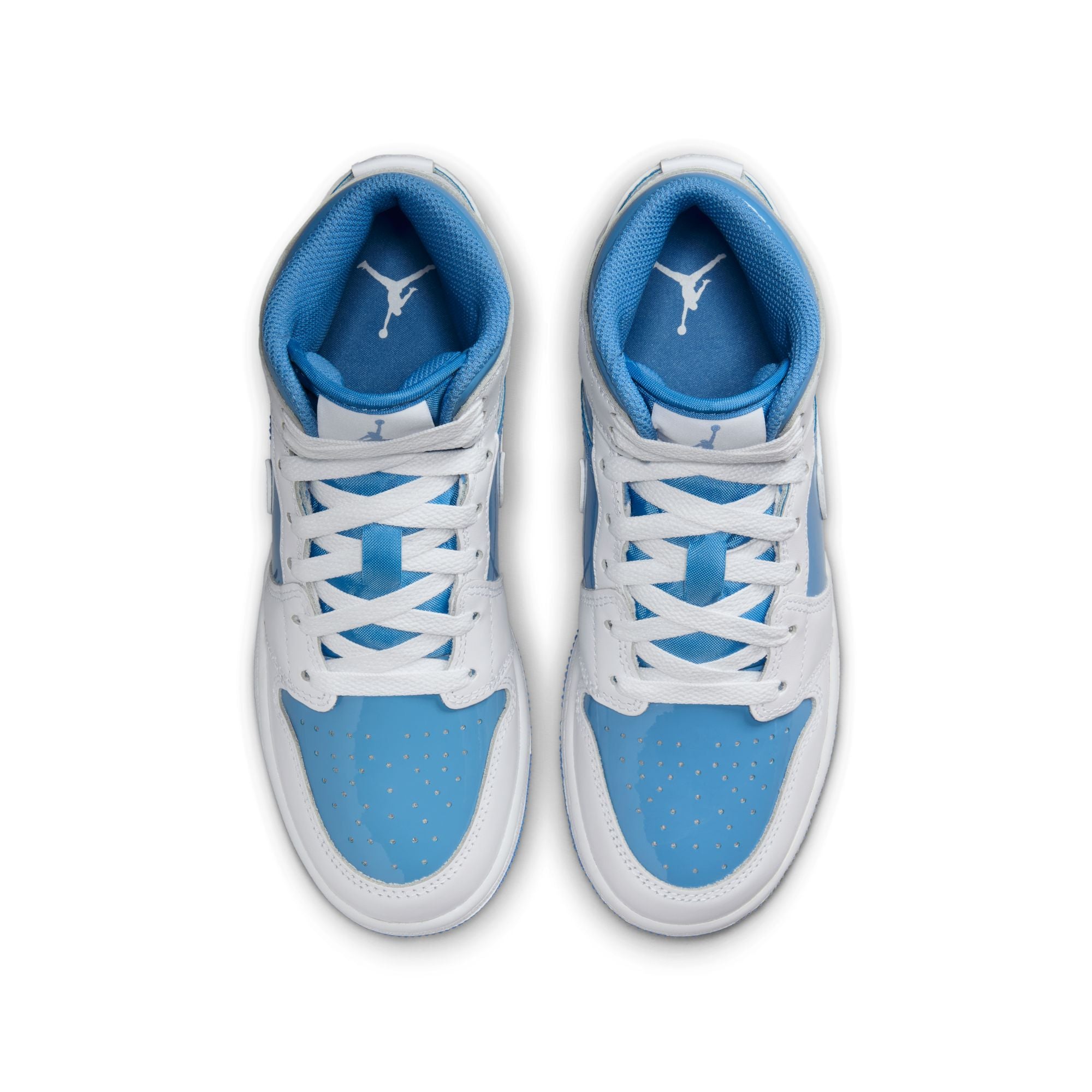 KIDS AIR JORDAN 1 MID SE GS (WHITE/LEGEND BLUE)