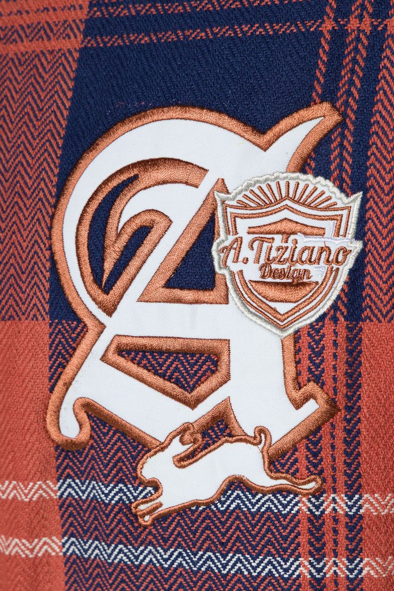TERRY | MENS LS YD PLAID JACKET (BURNT ORANGE)