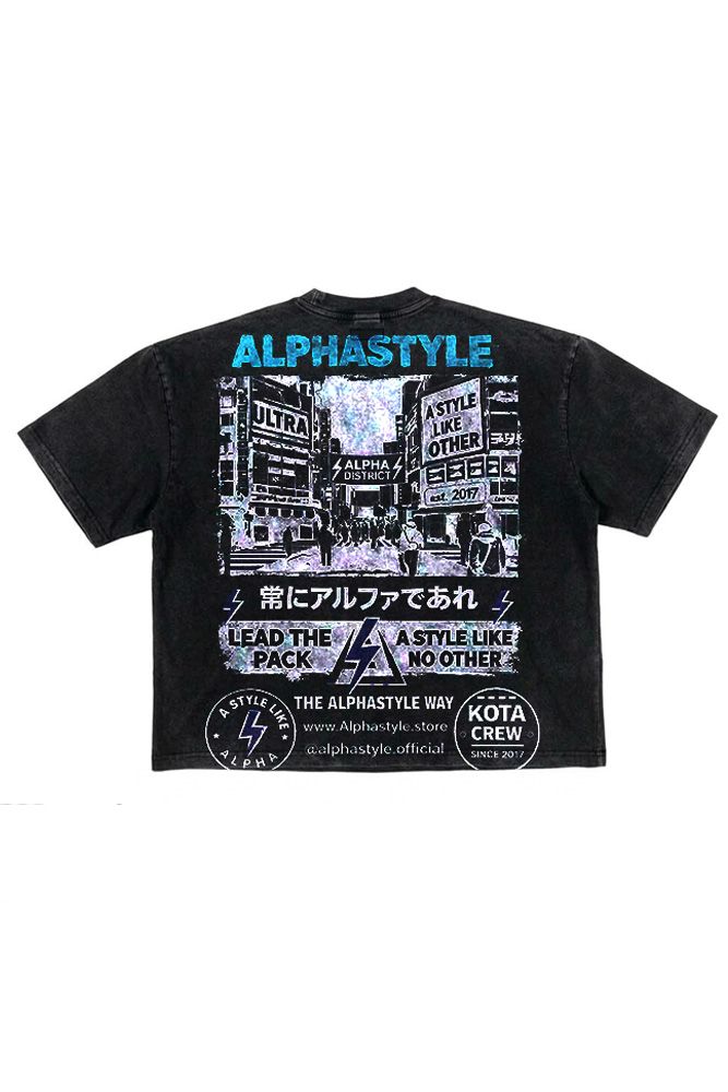 MENS ALPHA STYLE MANOD SHIRT (BLACK)