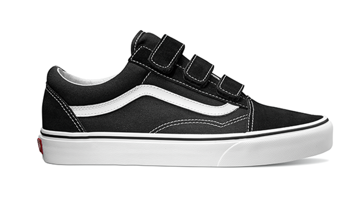 Men’s Old Skool V Suede Canvas (Black/True White)