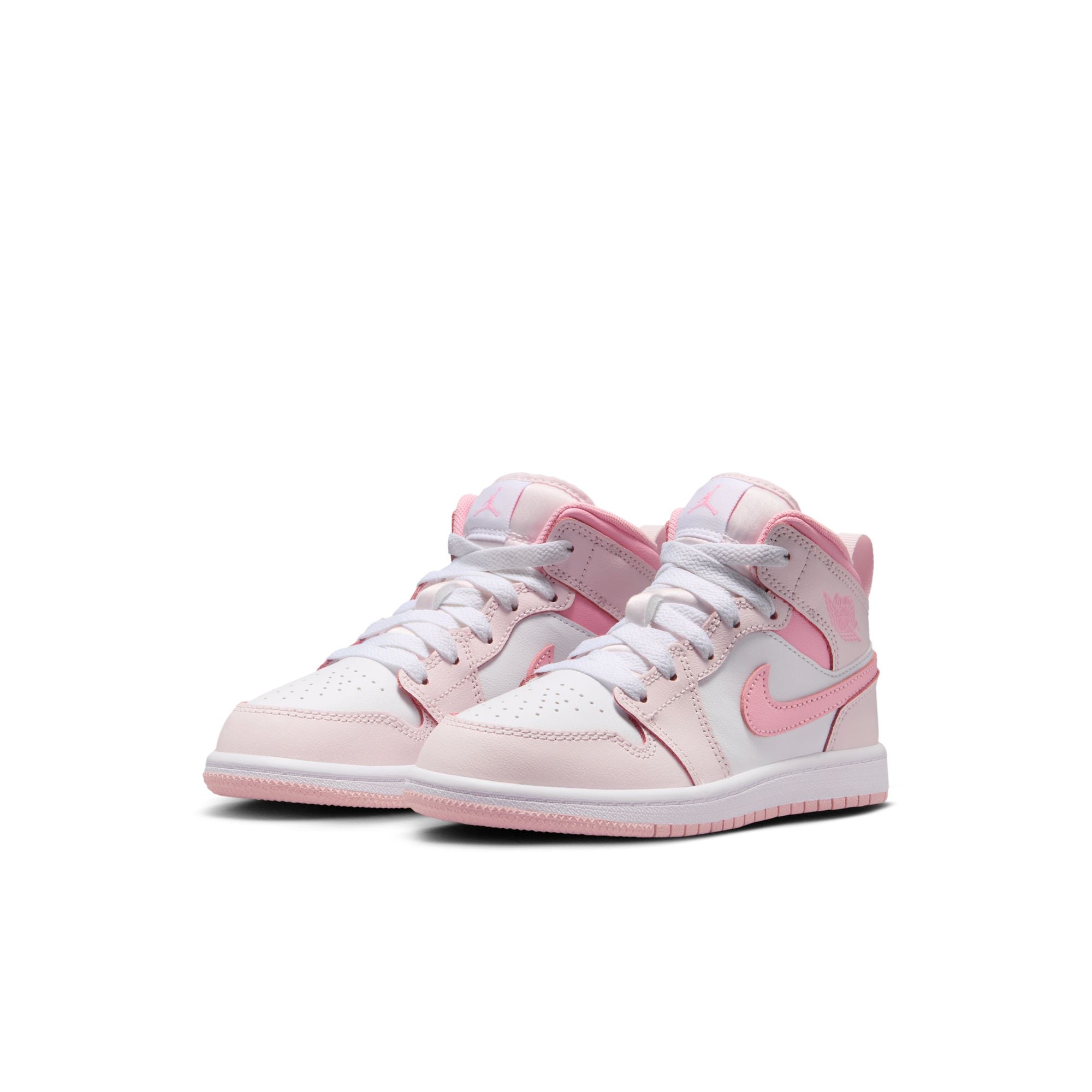 KIDS JORDAN 1 MID PS (PEARL PINK/MED SOFT PINK/WHITE)