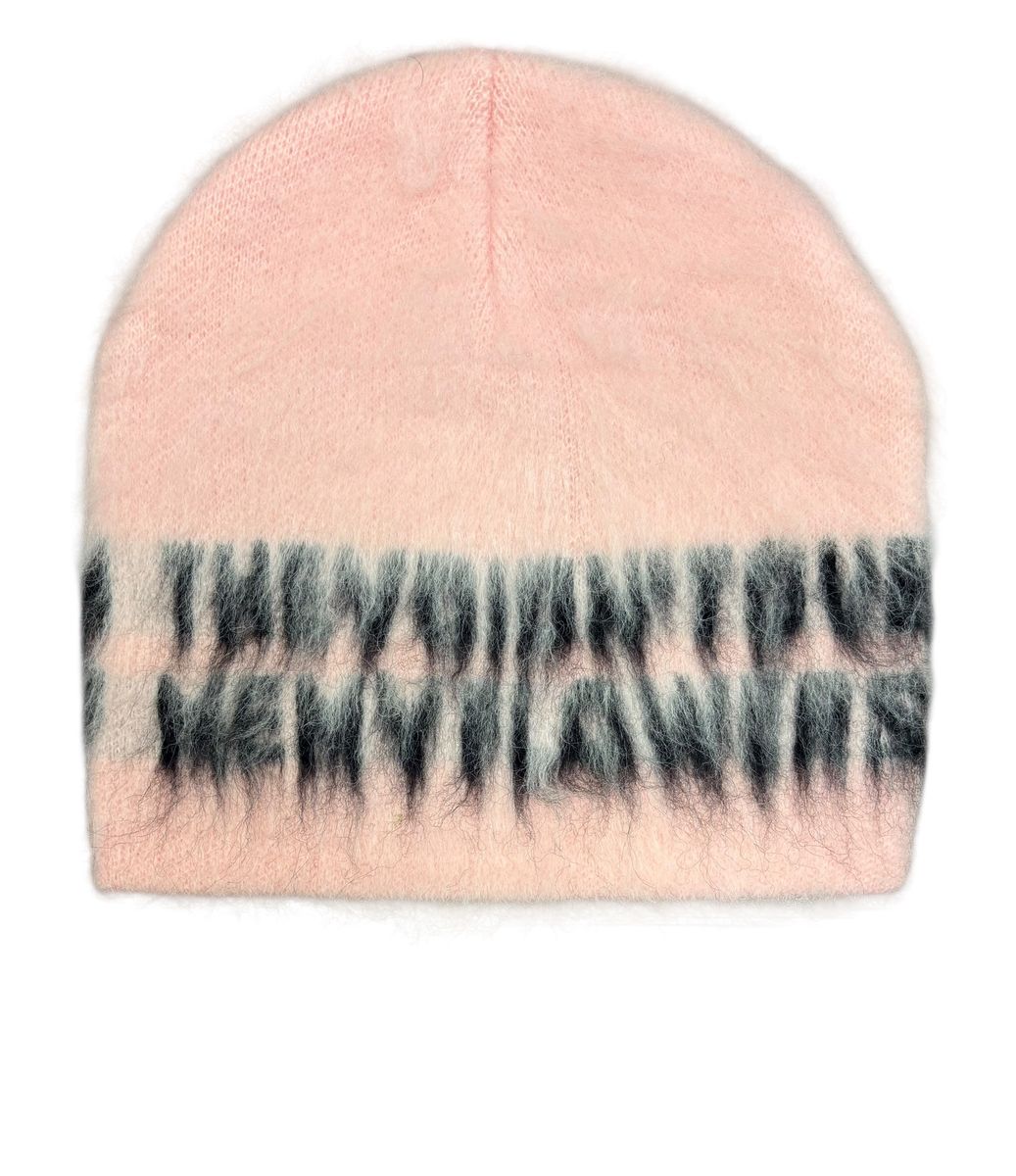 VALABASAS "ZINNIA" MOHAIR BEENIE (PINK)