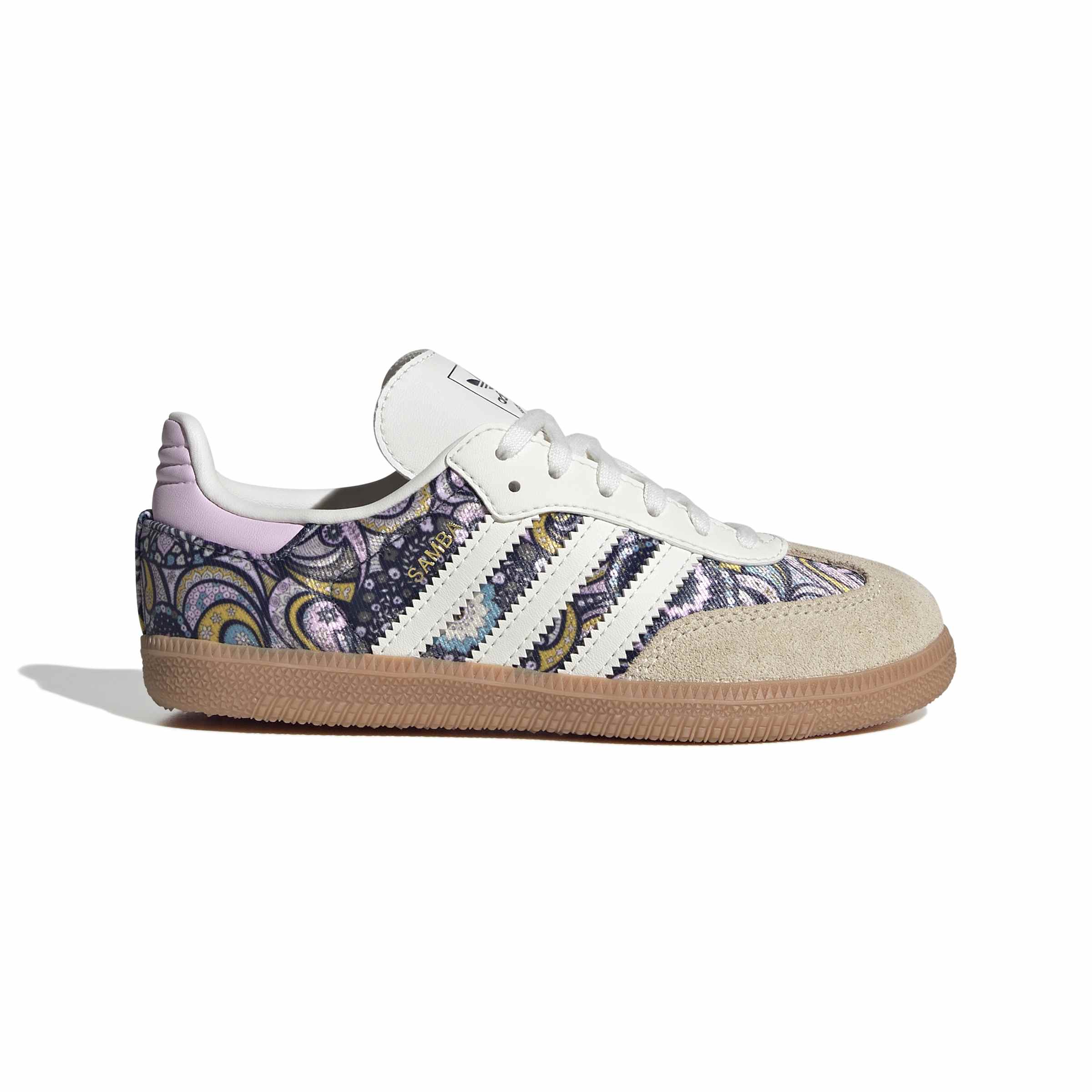KIDS ADIDAS LIBERTY LONDON SAMBA OG LACE C (WHITE/PURPLE)