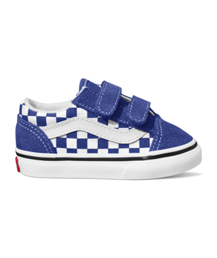 Toddler Old Skool V Checkerboard Shoe (Royal Blue)