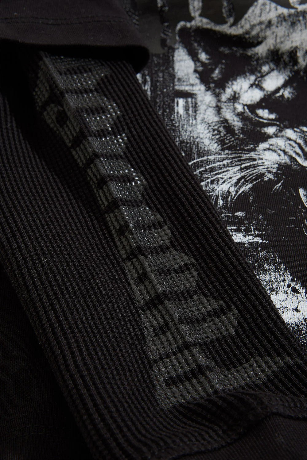 KIDS JORDAN CRAIG BLOOD SPORT WAFFLE THERMAL T-SHIRT (BLACK)