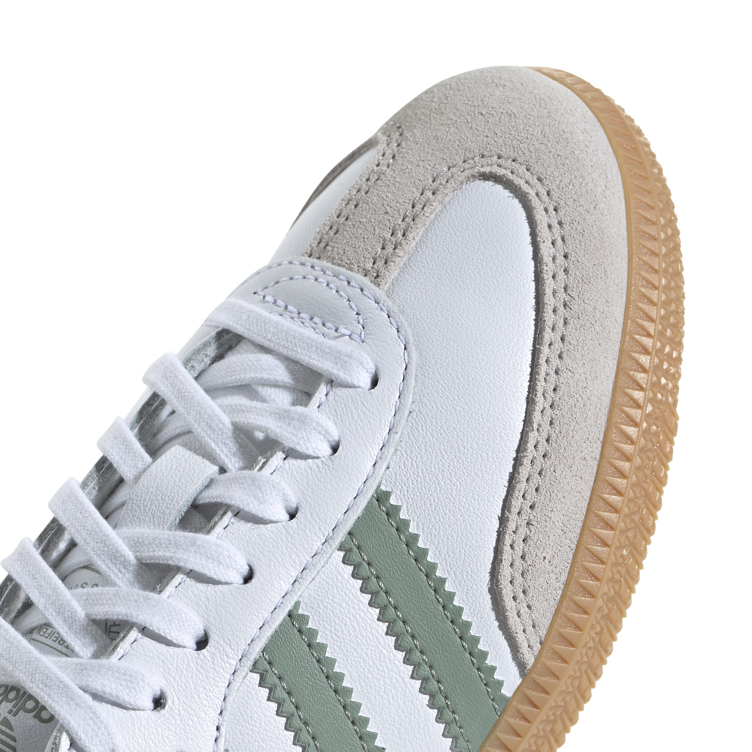 KIDS ADIDAS SAMBA OG J (WHITE/GREEN/GUM)