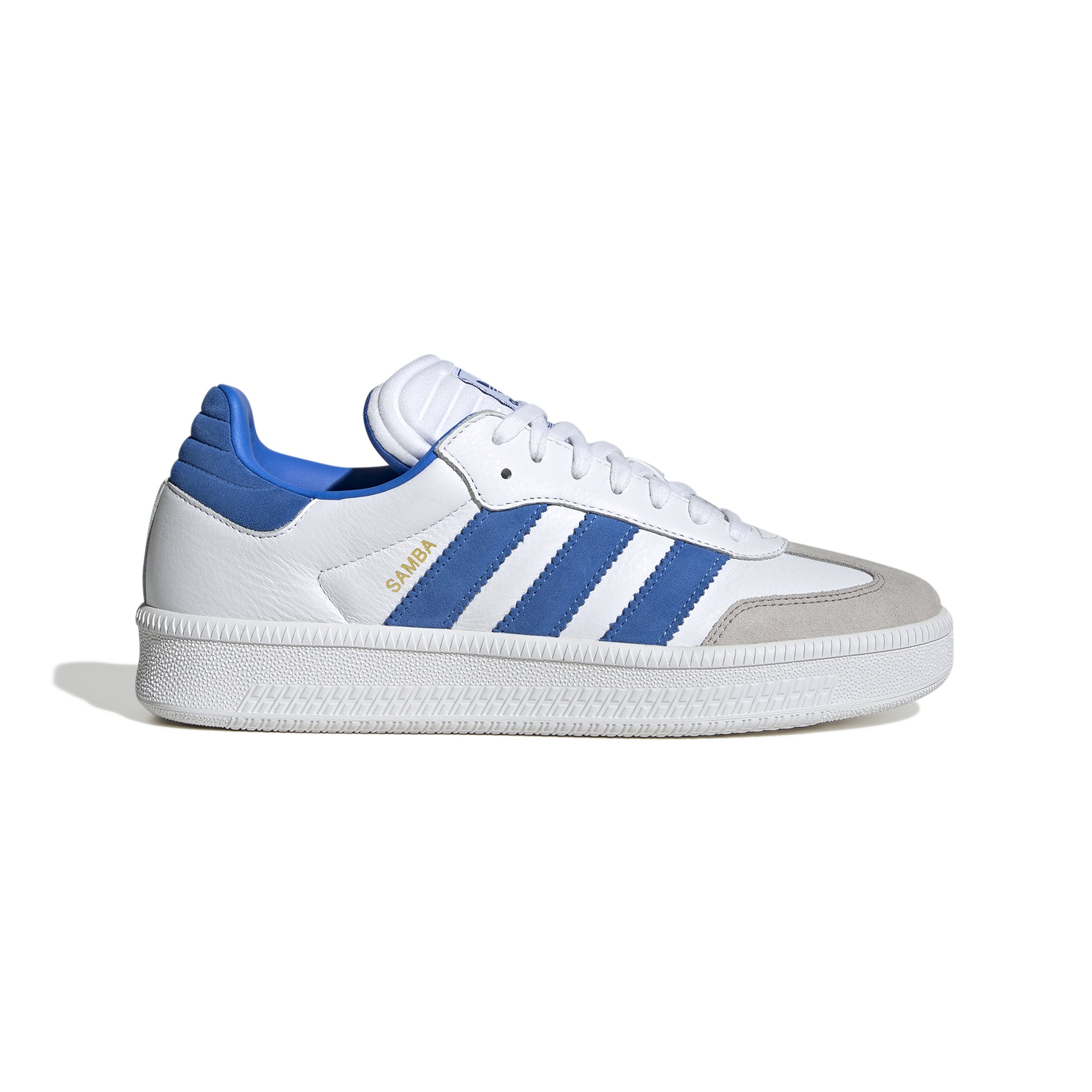 MENS ADIDAS SAMBA XLG (CLOUD WHITE / BRIGHT ROYAL / CLEAR GRANITE)