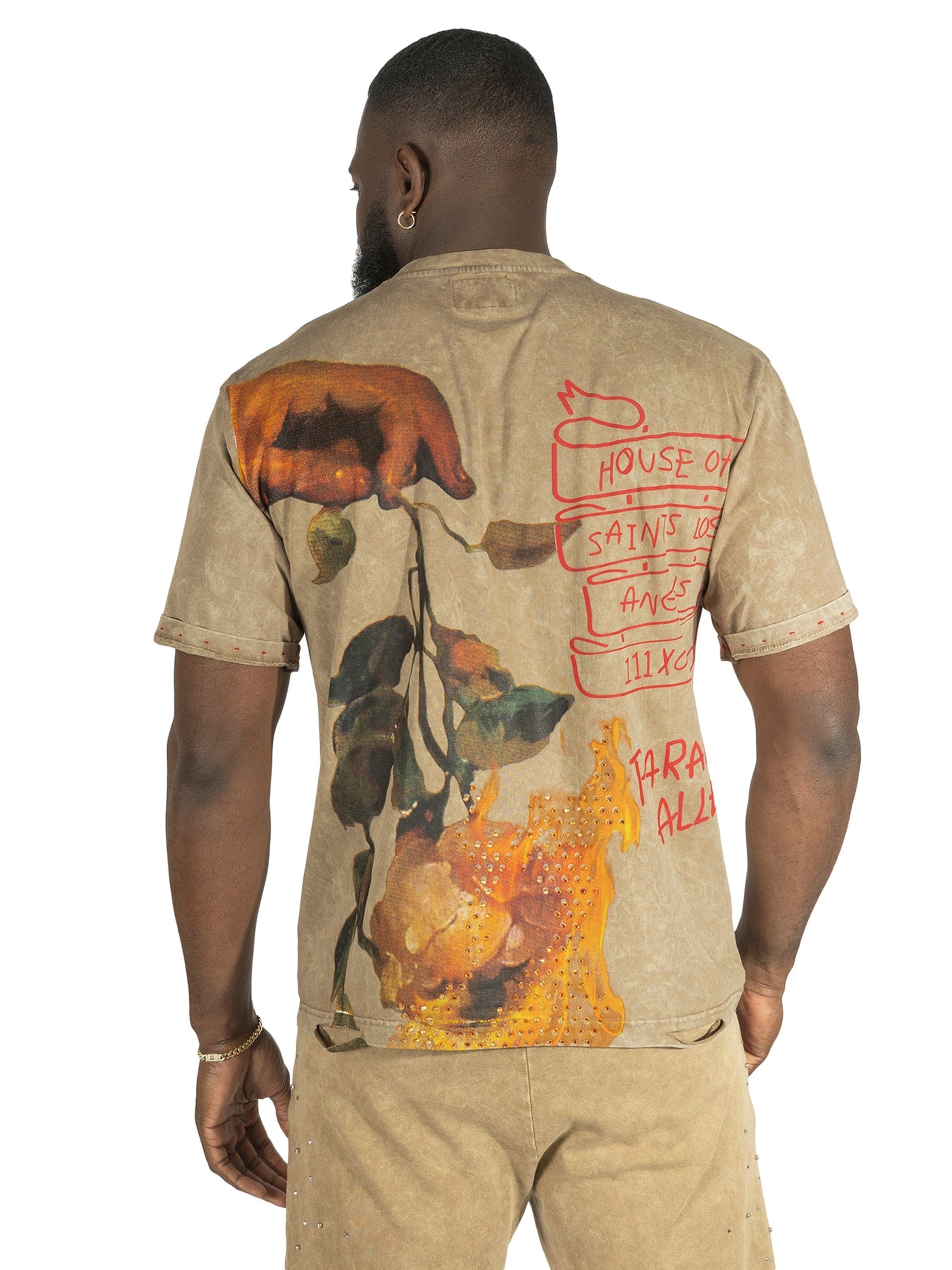 MENS FROST ORIGINALS HOUSE OF SAINTS BOXED T-SHIRT (MOCHA)