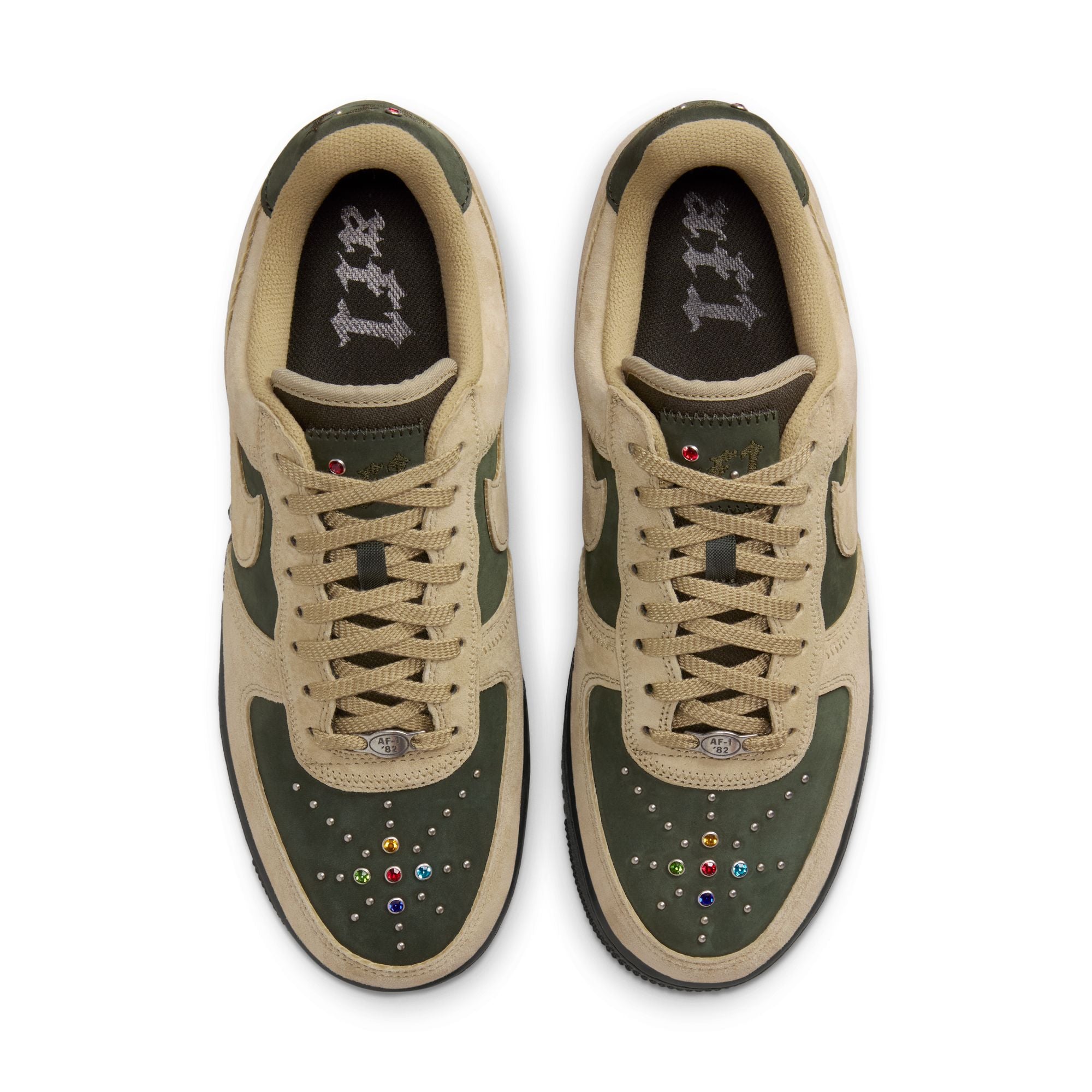 MENS NIKE AIR FORCE 1 RETRO (DARK ARMY/NEUTRAL OLIVE)