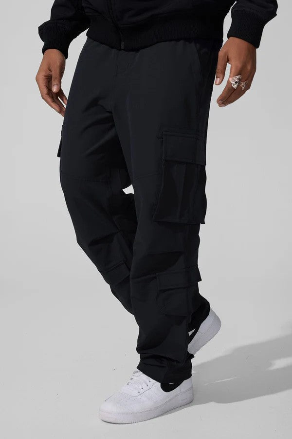 MENS JORDAN CRAIG LOCAL DEALER WINDBREAKER CARGO PANT (BLACK)
