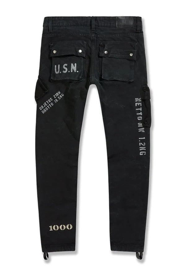 MENS JORDAN CRAIG PELHAM BAY CARGO PANT (VINTAGE BLACK)