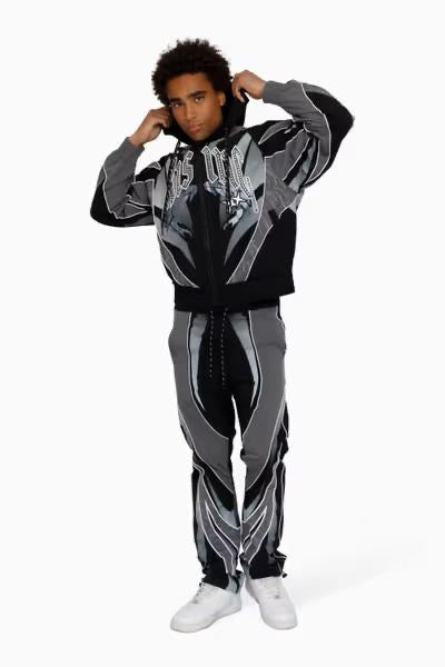 MENS SMOKE RISE RISING COLORBLOCK WINDBREAKER SET (CASTLEROCK)