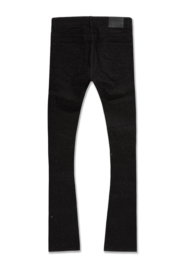 MENS JORDAN CRAIG MARTIN FIT LOCAL DEALER STACKED DENIM (JET BLACK)