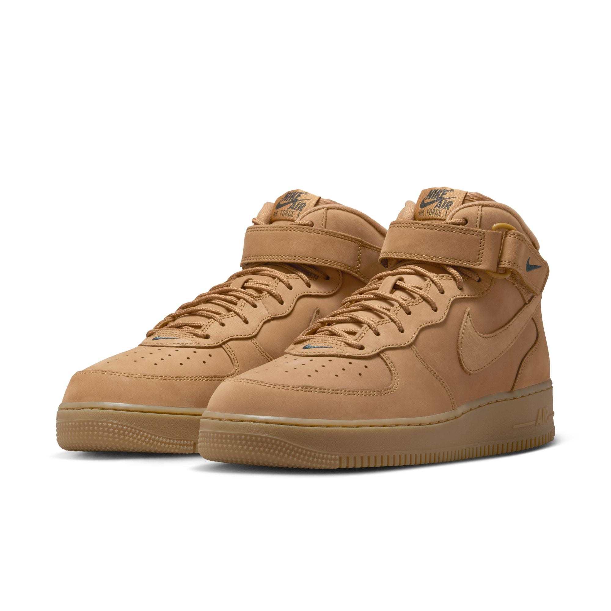 MENS AIR FORCE 1 MID '07 PRM QS (FLAX/OUTDOOR GREEN)