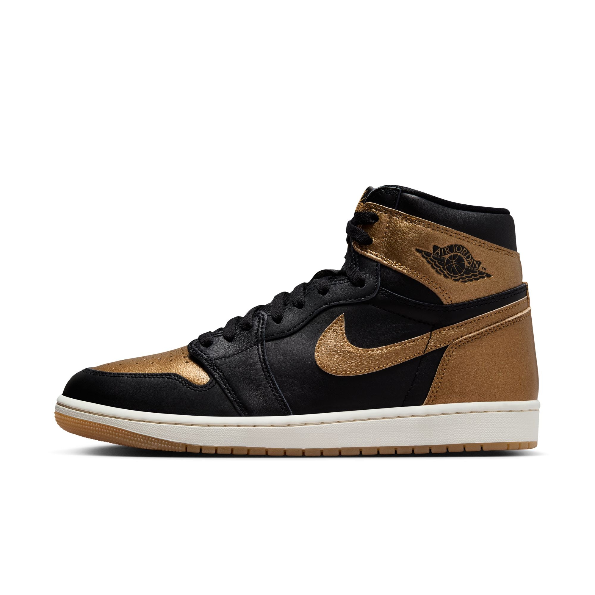 MENS AIR JORDAN 1 RETRO HIGH OG (METALLIC GOLD)