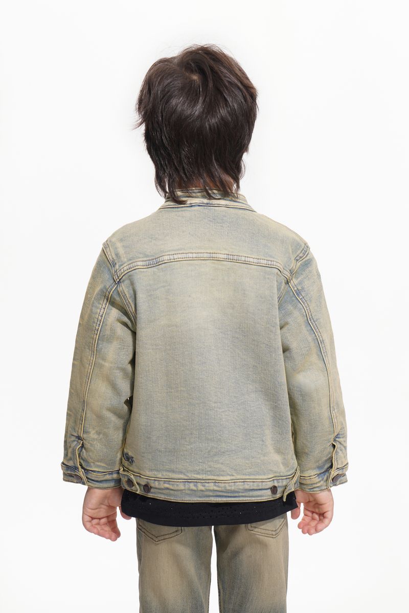 KIDS VALABASAS HARLEY DENIM JACKET (LIGHT VINTAGE BLUE)