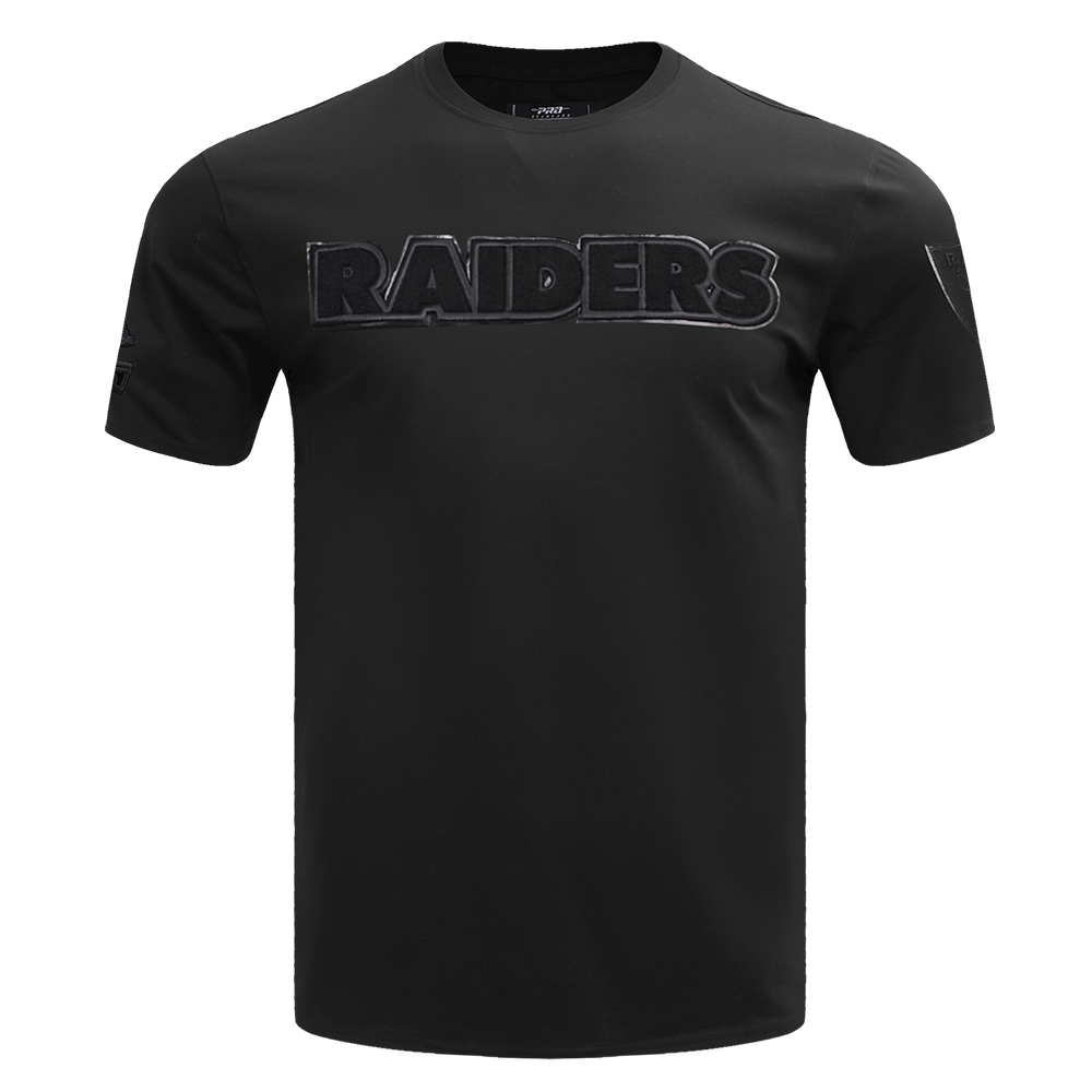 MENS PRO STANDARD LAS VEGAS RAIDERS TRIPLE BLACK SHIRT (BLACK)